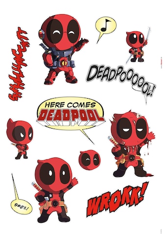 Komar Wandtattoo »Deadpool Cute« (12 St.) 50...