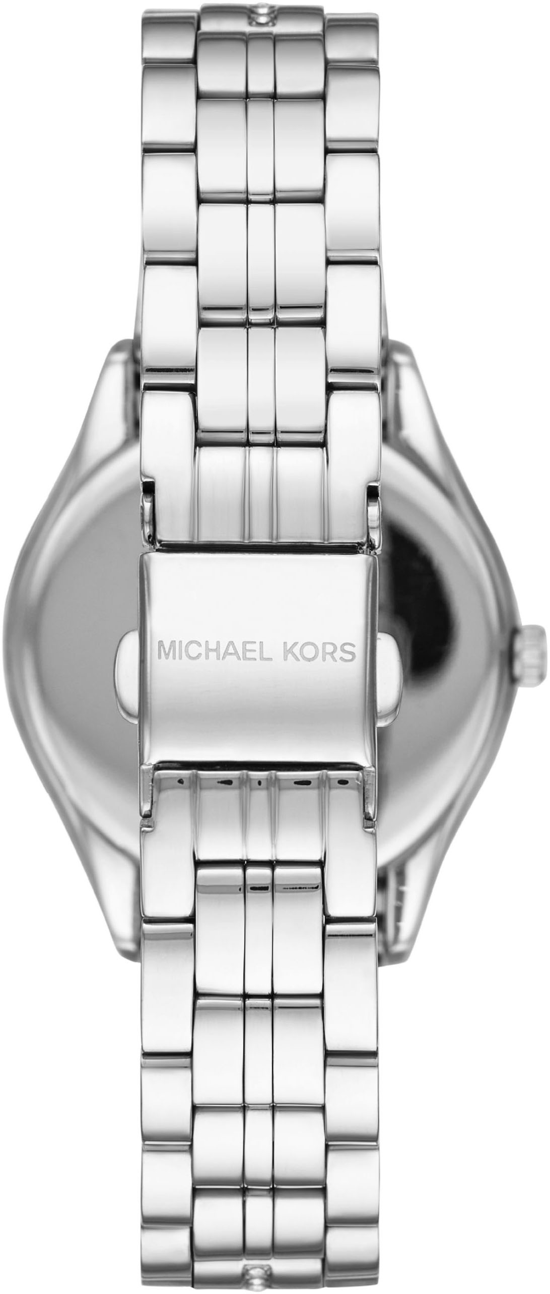 MICHAEL KORS Quarzuhr »LAURYN«, Armbanduhr, Damenuhr, analog, Edelstahlarmband
