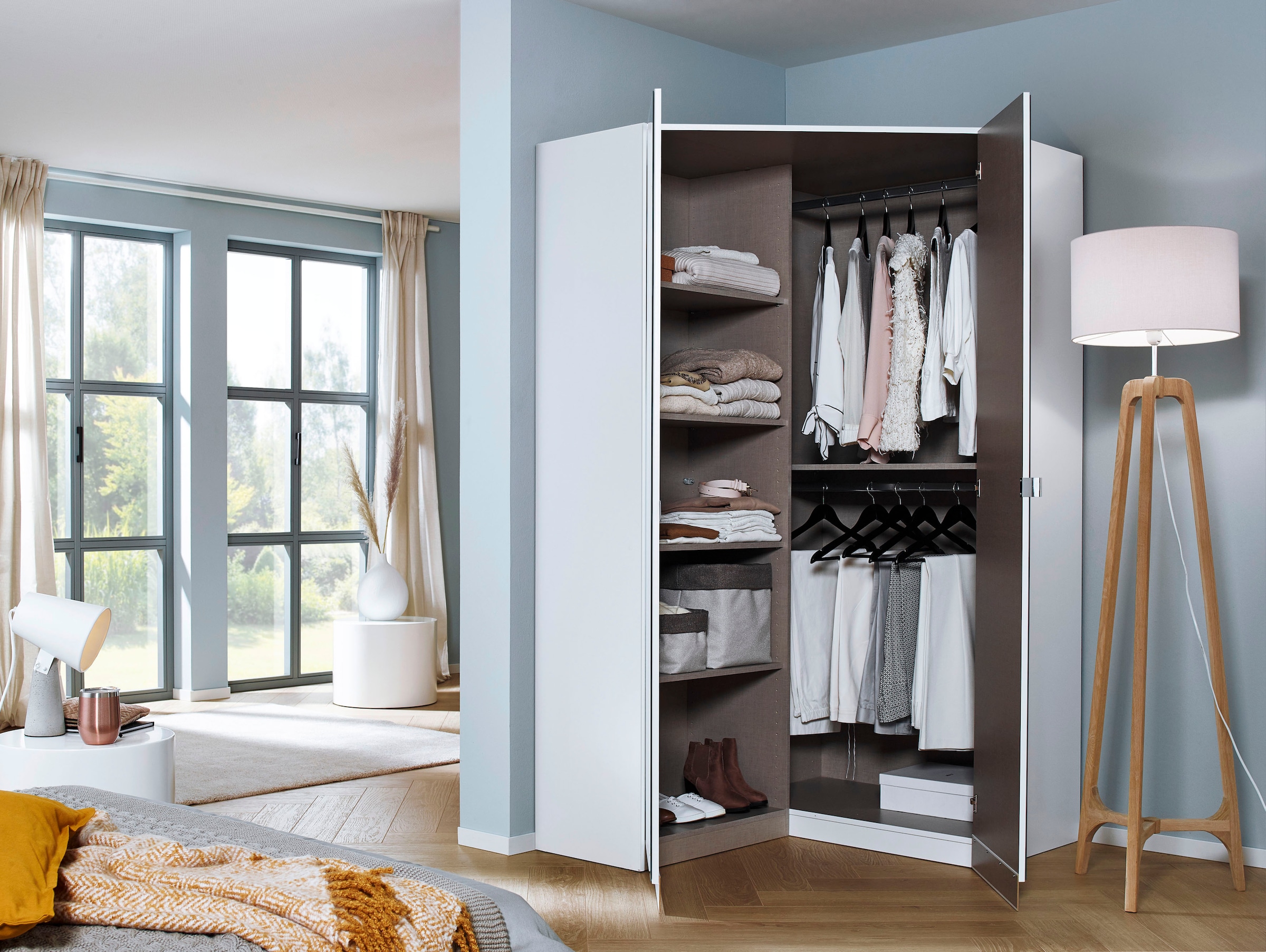 rauch Eckkleiderschrank »Kleiderschrank Schrank Garderobe Garderobenschrank Eckschrank HOMBURG«