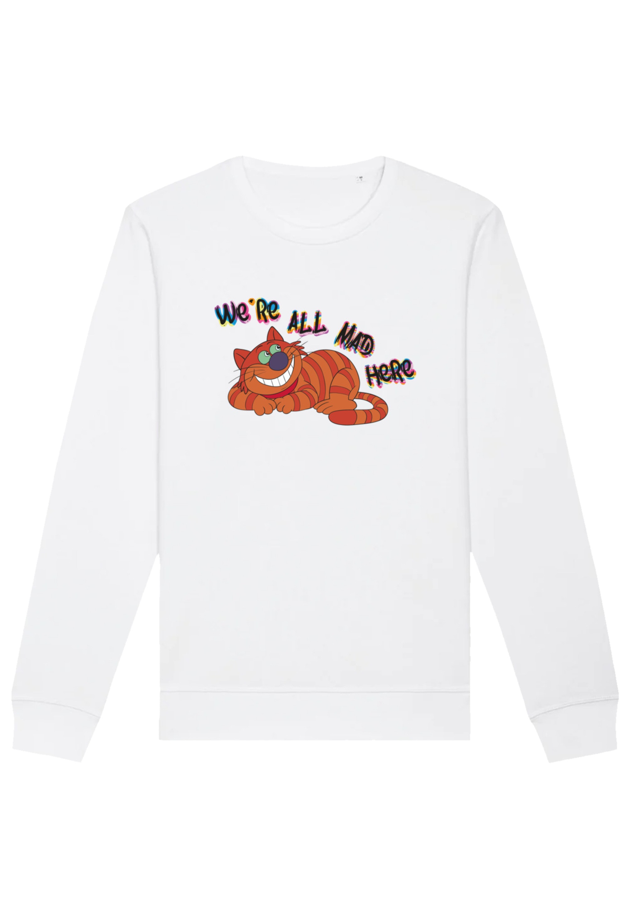 F4NT4STIC Sweatshirt "Alice Im Wunderland Mad Here", Premium Qualität günstig online kaufen