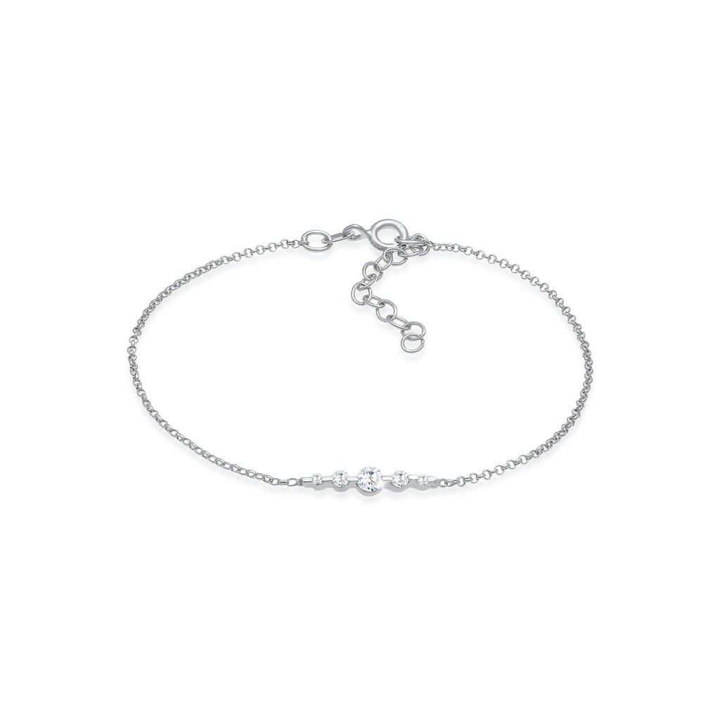 Elli Armband »Klassisch Funkelnd Zirkonia Kristalle 925 Silber«
