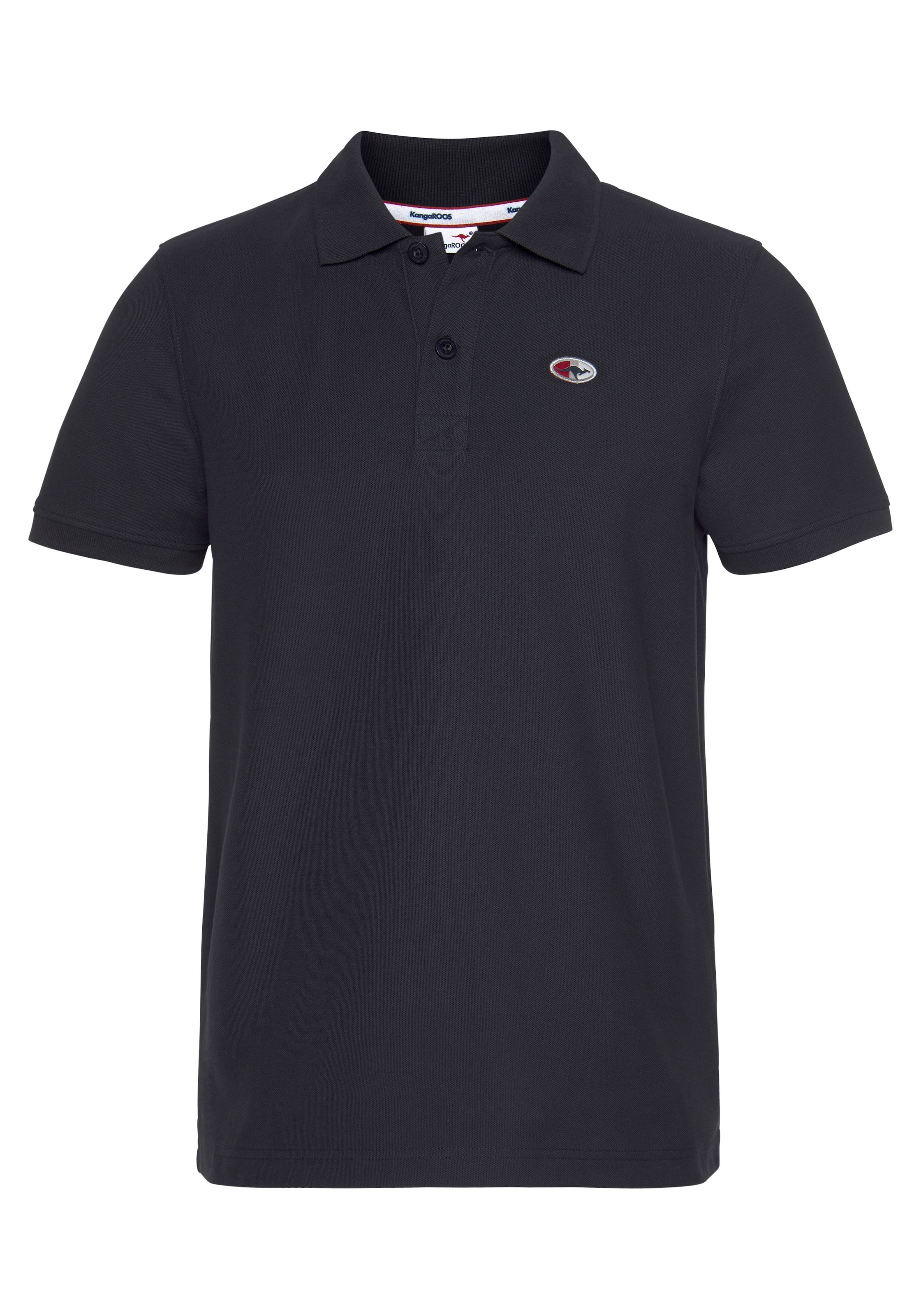 KangaROOS Poloshirt, Kurzarm, mit Polokragen, aus Piqué-Stoff, aus 100% Baumwolle