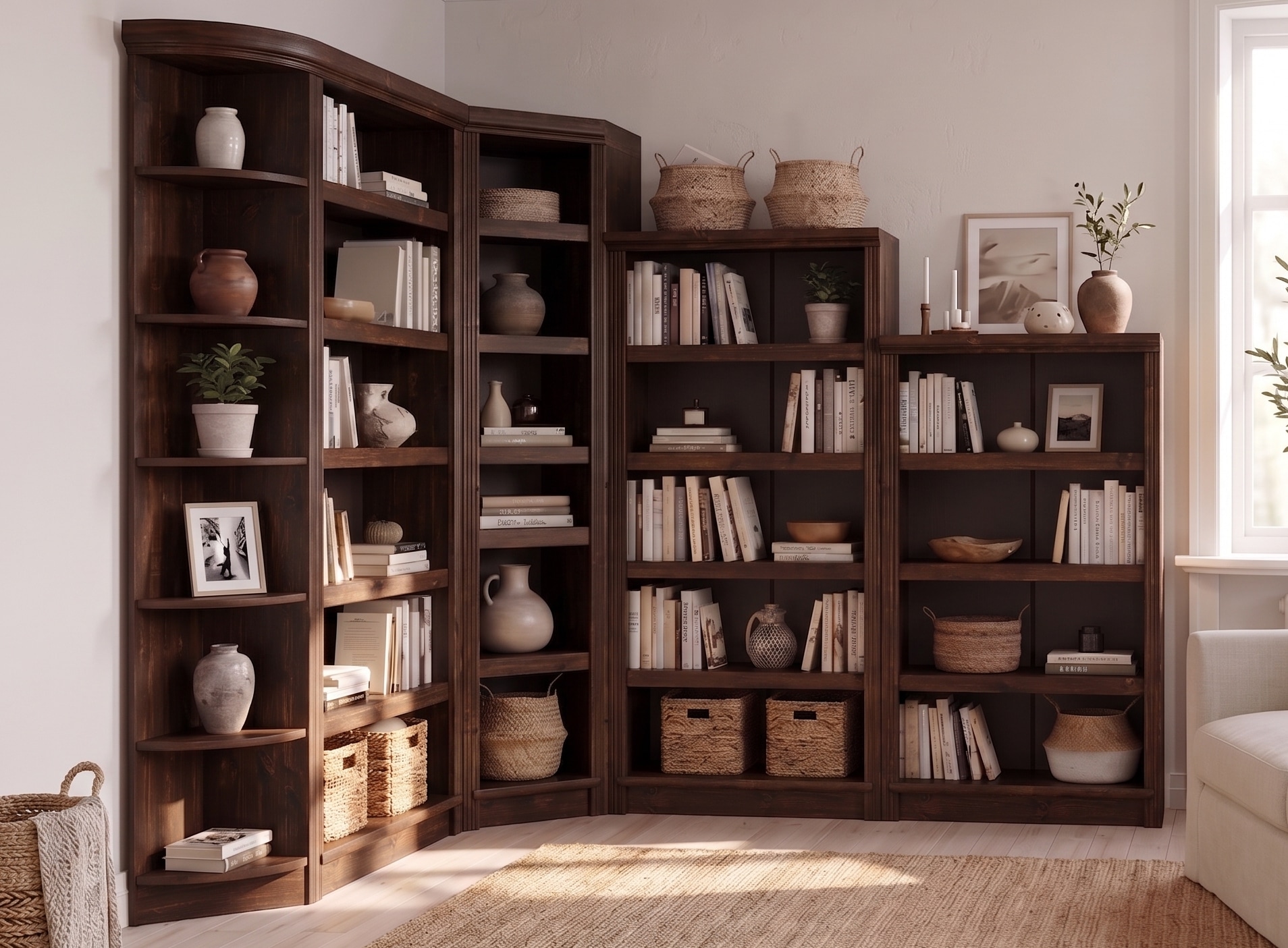 OTTO home Eckregal »Soeren Regal Höhe 220 cm, massive Kiefer, FSC®-zertifiziert« passend für Regale Soeren mit einer Tiefe von 29 cm