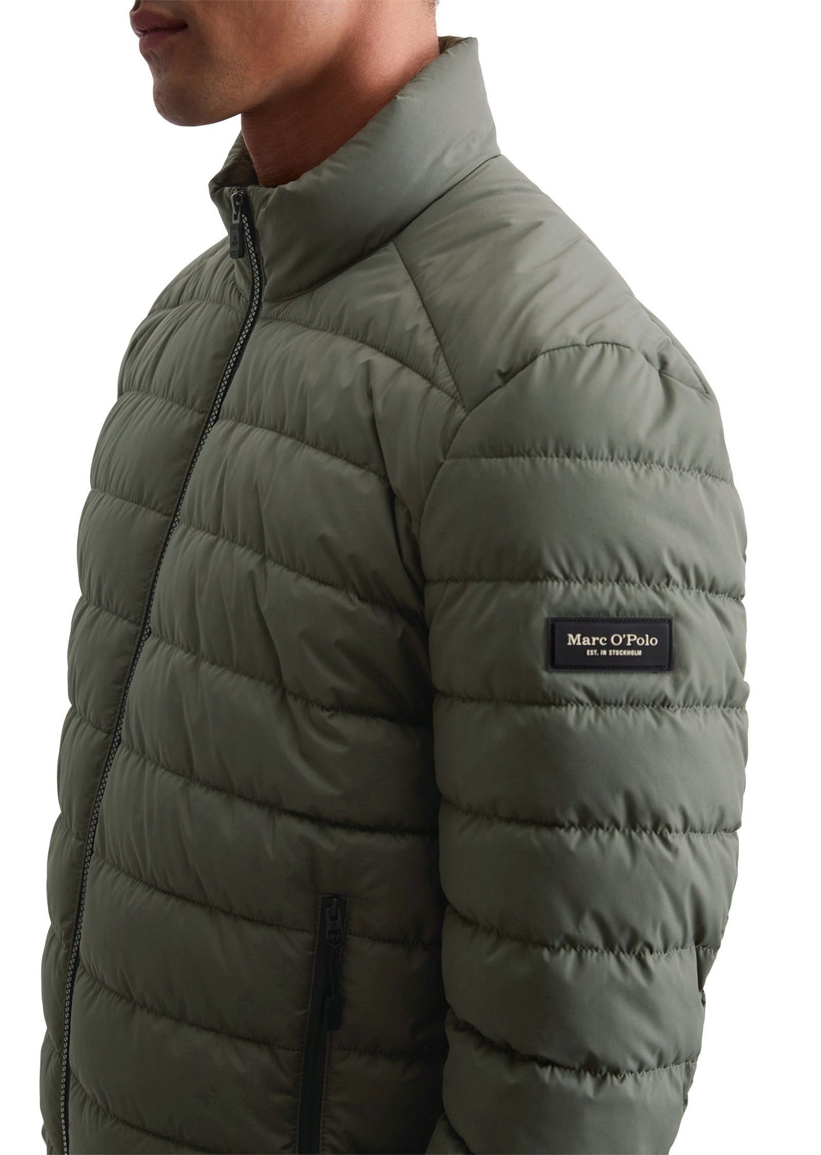 Marc O'Polo Outdoorjacke »aus recyceltem Performance-Polyester«, ohne Kapuze