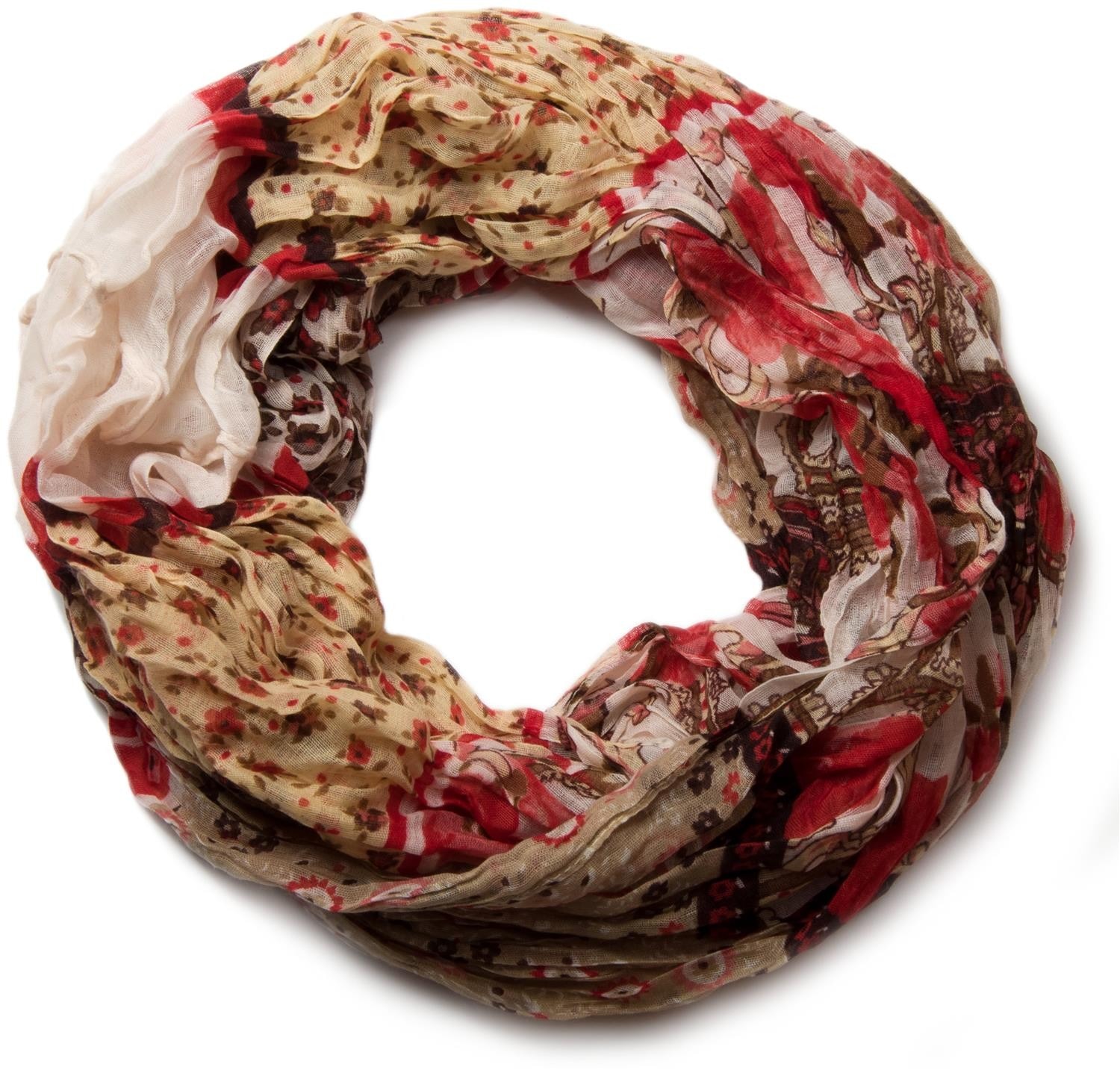 styleBREAKER Loop "Loop mit Blumen Paisley Muster" 1 Stk.