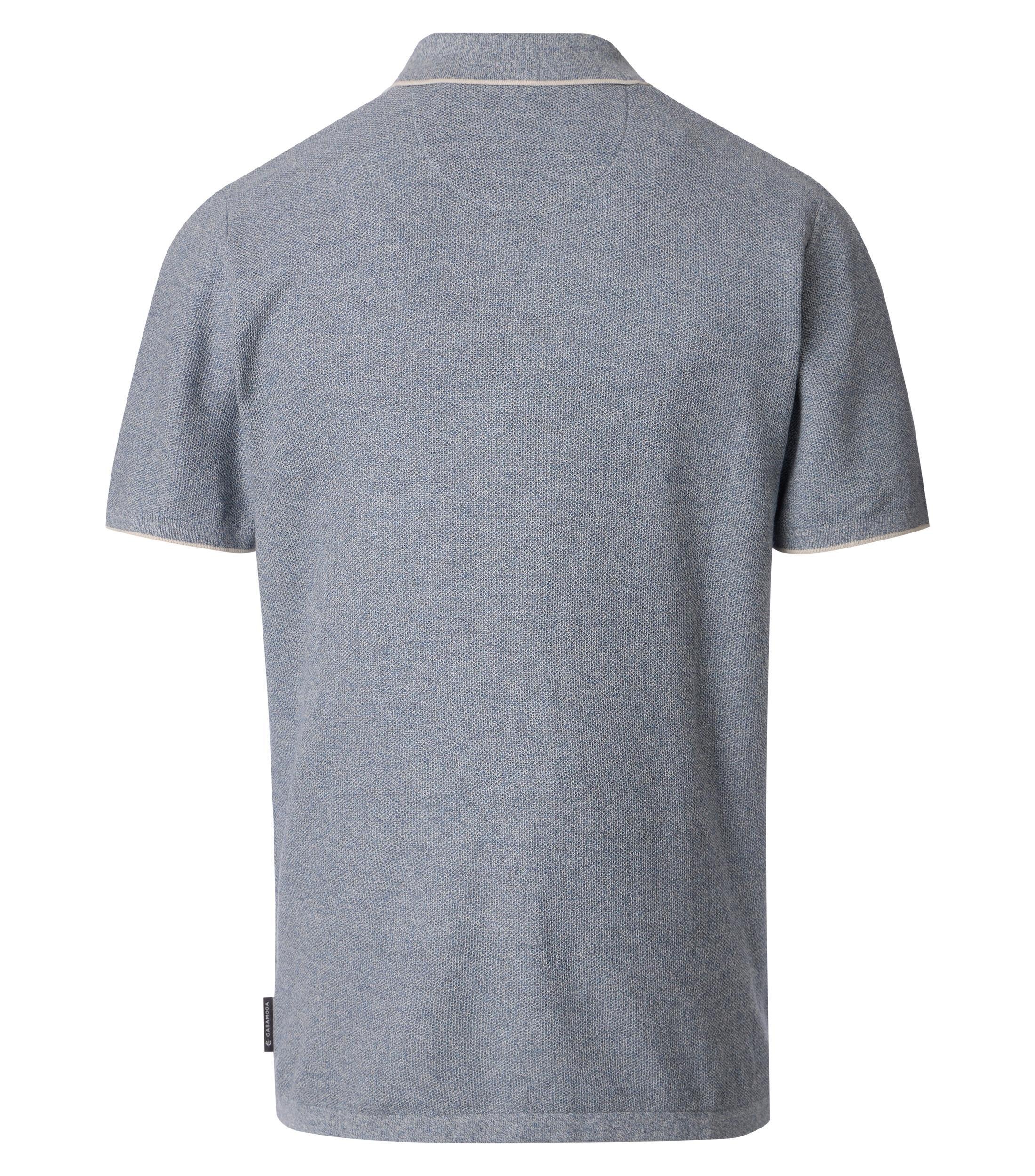 Poloshirt CASAMODA "CASAMODA Polo-Shirt uni", Damen, Gr. L, hellblau, 100% Baumwolle, Shirts 2