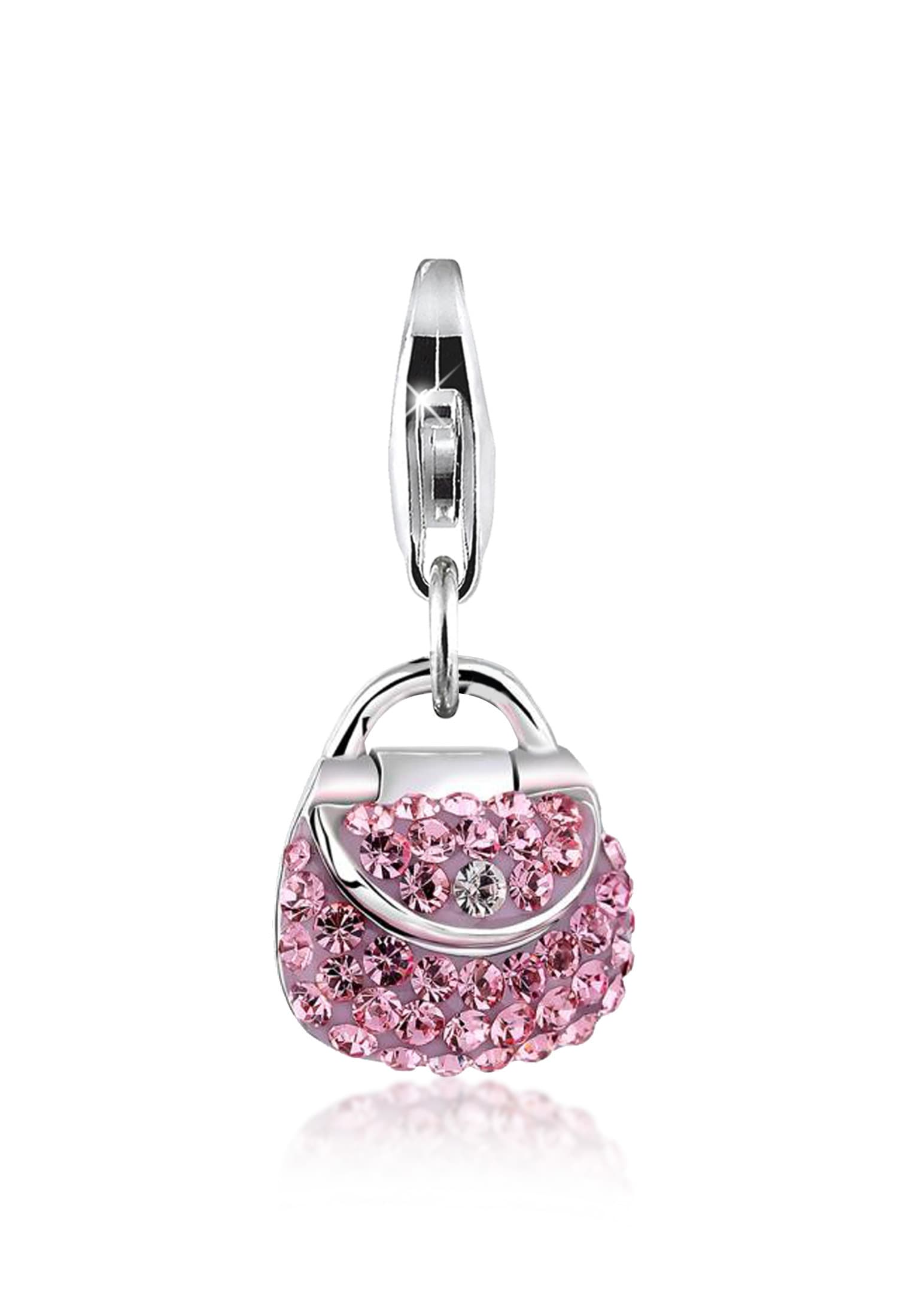 Nenalina Charm-Einhänger »Tasche Kristalle Anhänger 925 Silber«