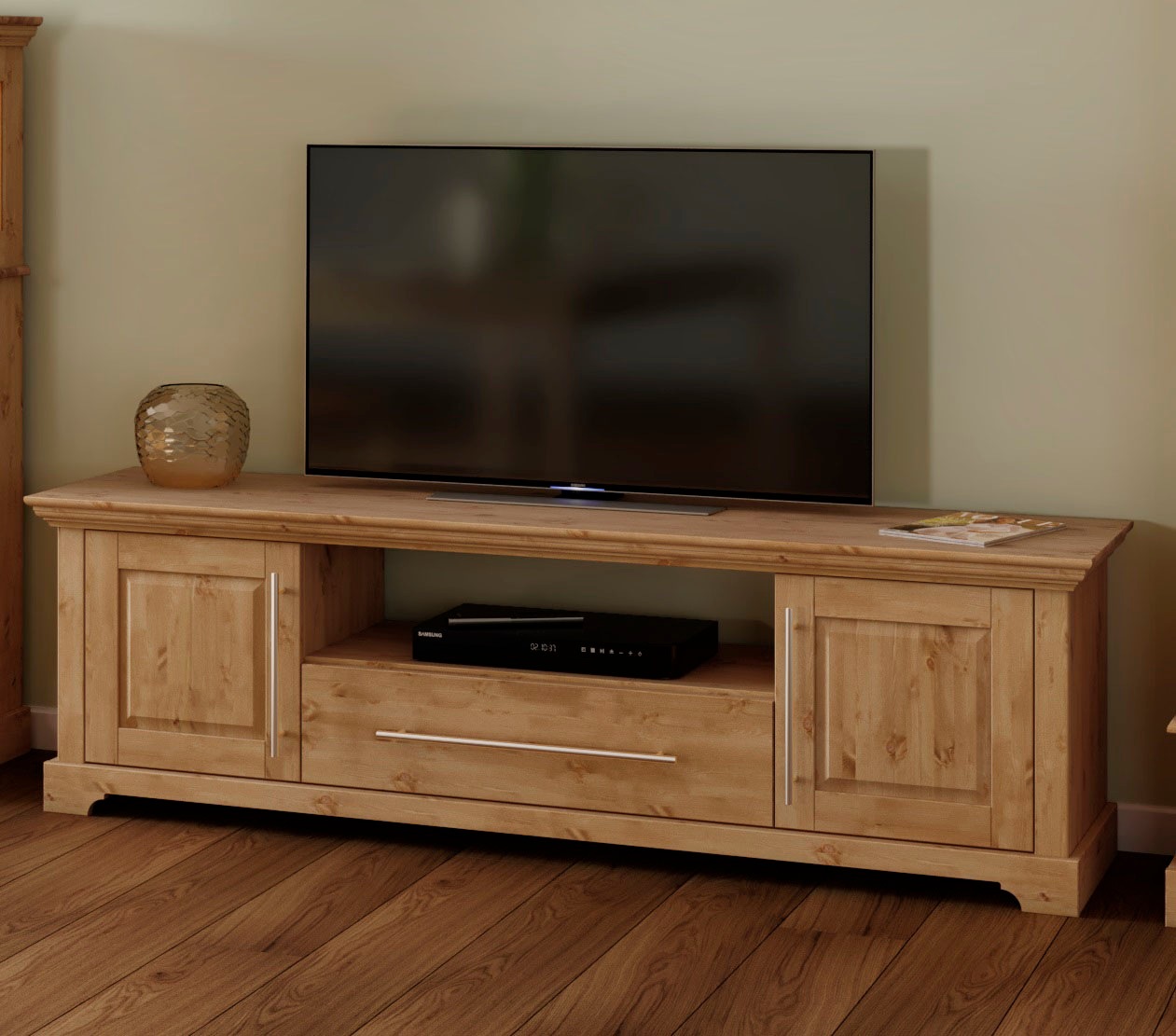 OTTO home TV-Board "Meliss" Lowboard, 2-türig, Breite 171 cm, Kiefer massiv günstig online kaufen