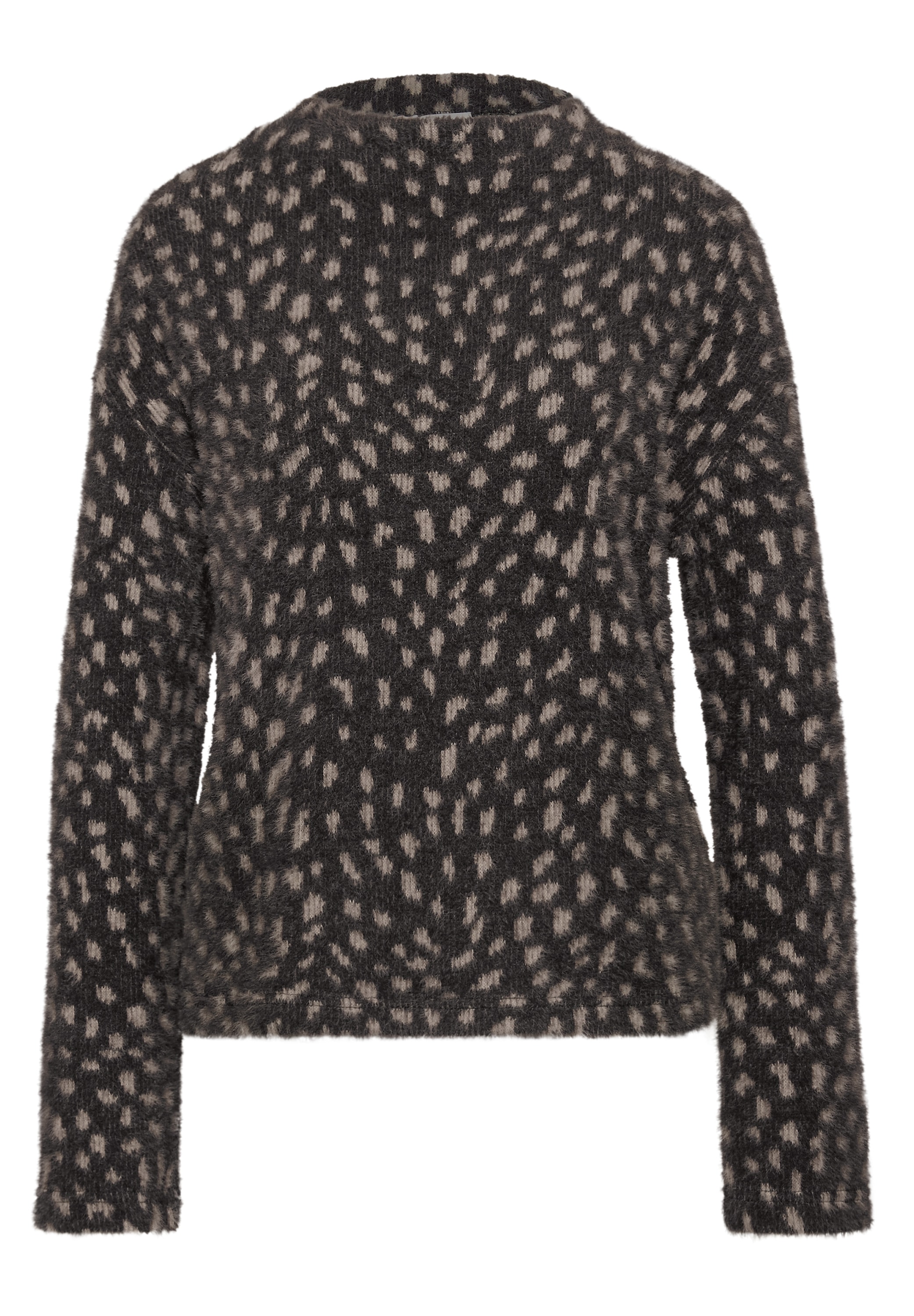 STREET ONE Langarmshirt aus softem Materialmix