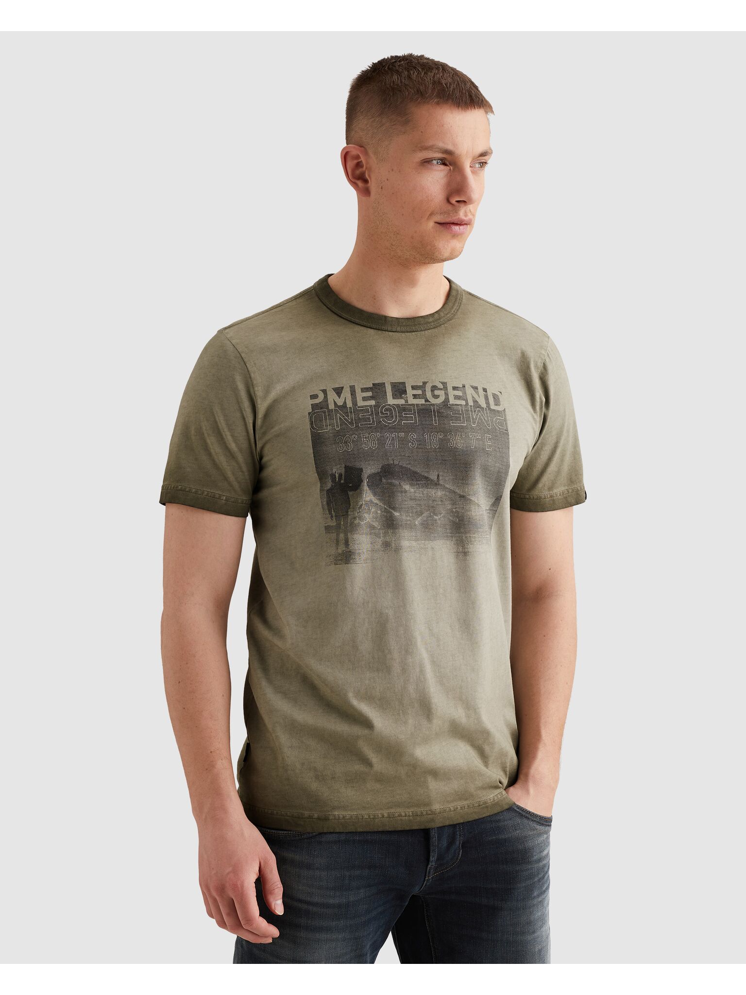 PME LEGEND T-Shirt "Scold dye artwork" Fotodruck
