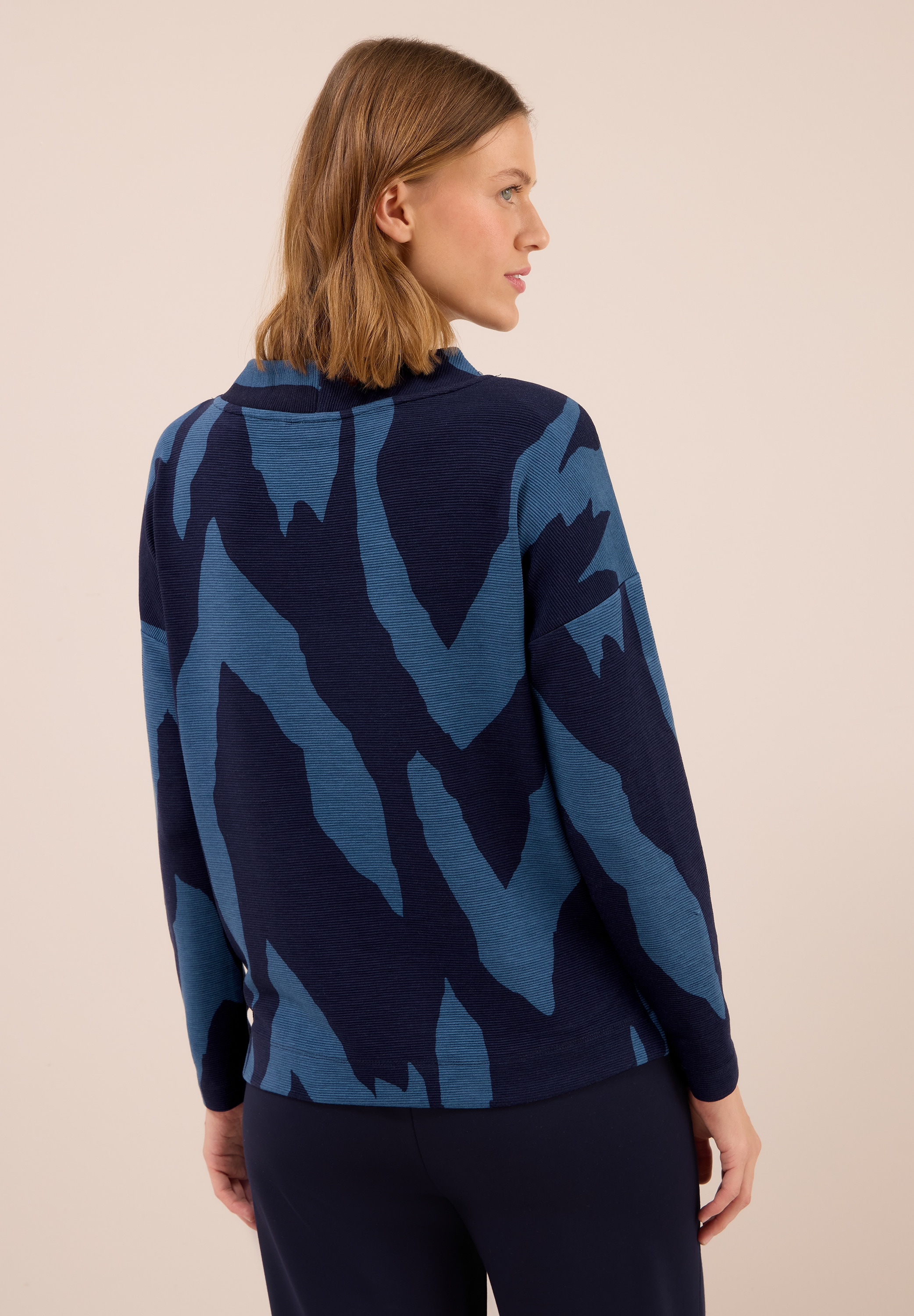 Cecil Langarmshirt, mit grafischem Muster