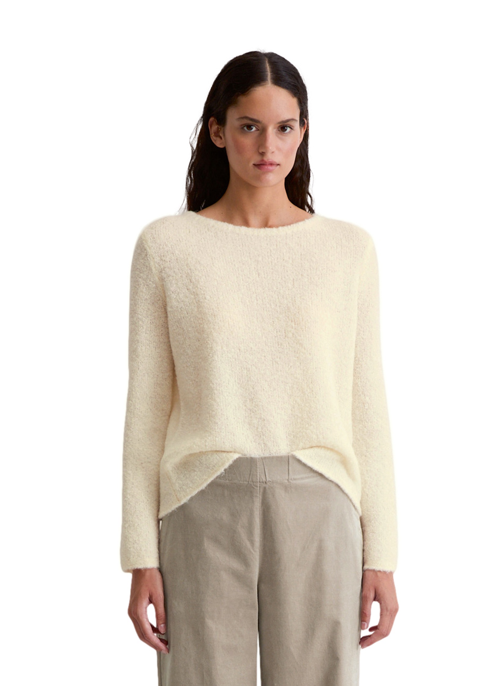 Marc OPolo Rundhalspullover "aus Schurwolle-Alpakawolle-Mix" günstig online kaufen