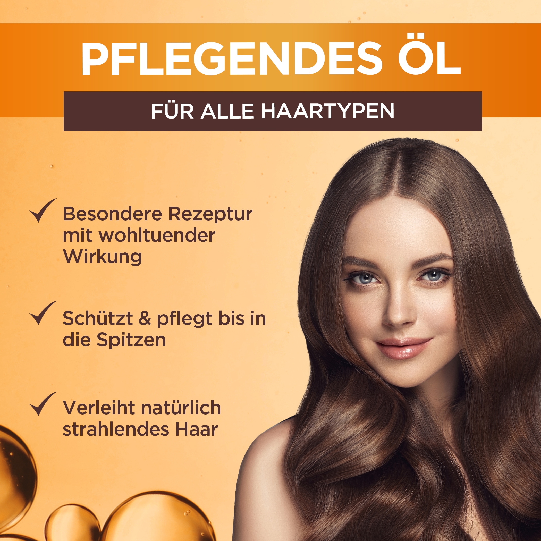 GARNIER Haaröl »GARNIER WAHRE SCHÄTZE ARGAN & CAMELIA ÖL« für trockenes Haar, mit Argan- und Kamelien-Öl, flüssige Textur