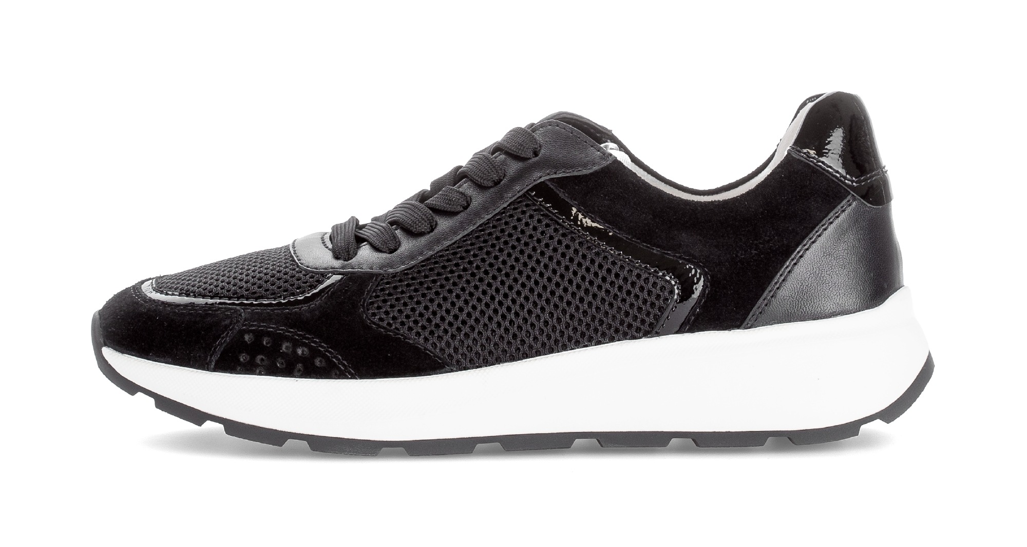 Thumbnail - Gabor Keilsneaker, Freizeitschuh, Halbschuh, Schnürschuh, Kontrastbesatz an der Ferse