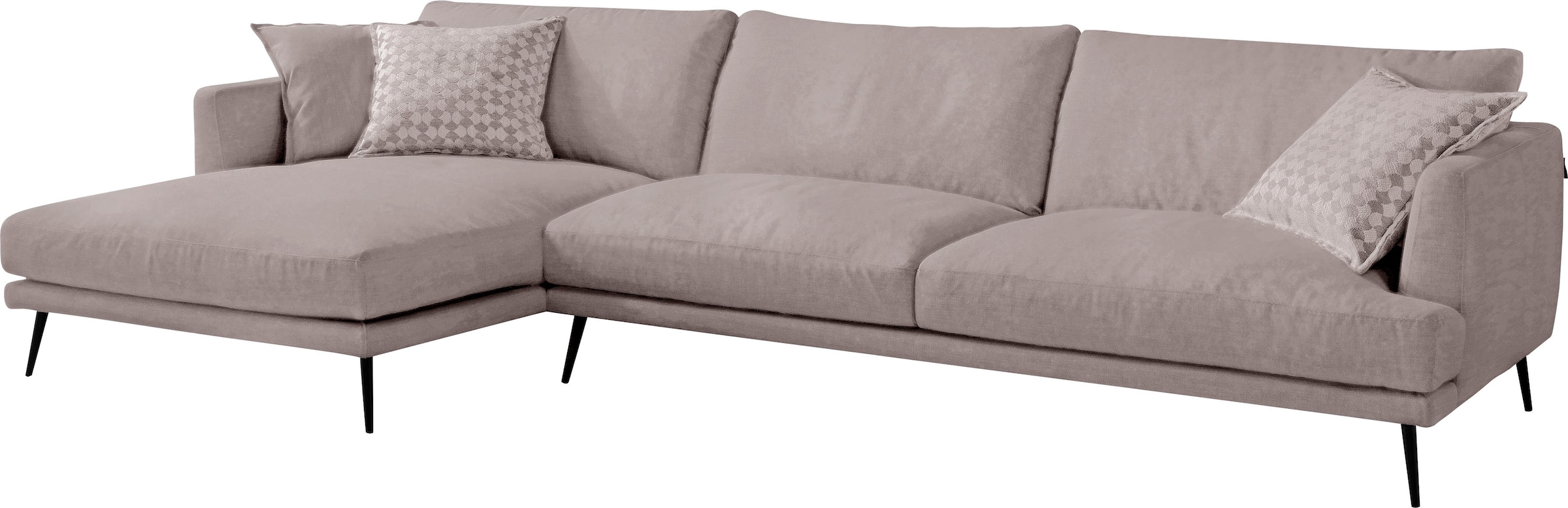 Egoitaliano Ecksofa "Sophia, Designsofa mit extrakomfortablem Sitzkomfort, günstig online kaufen