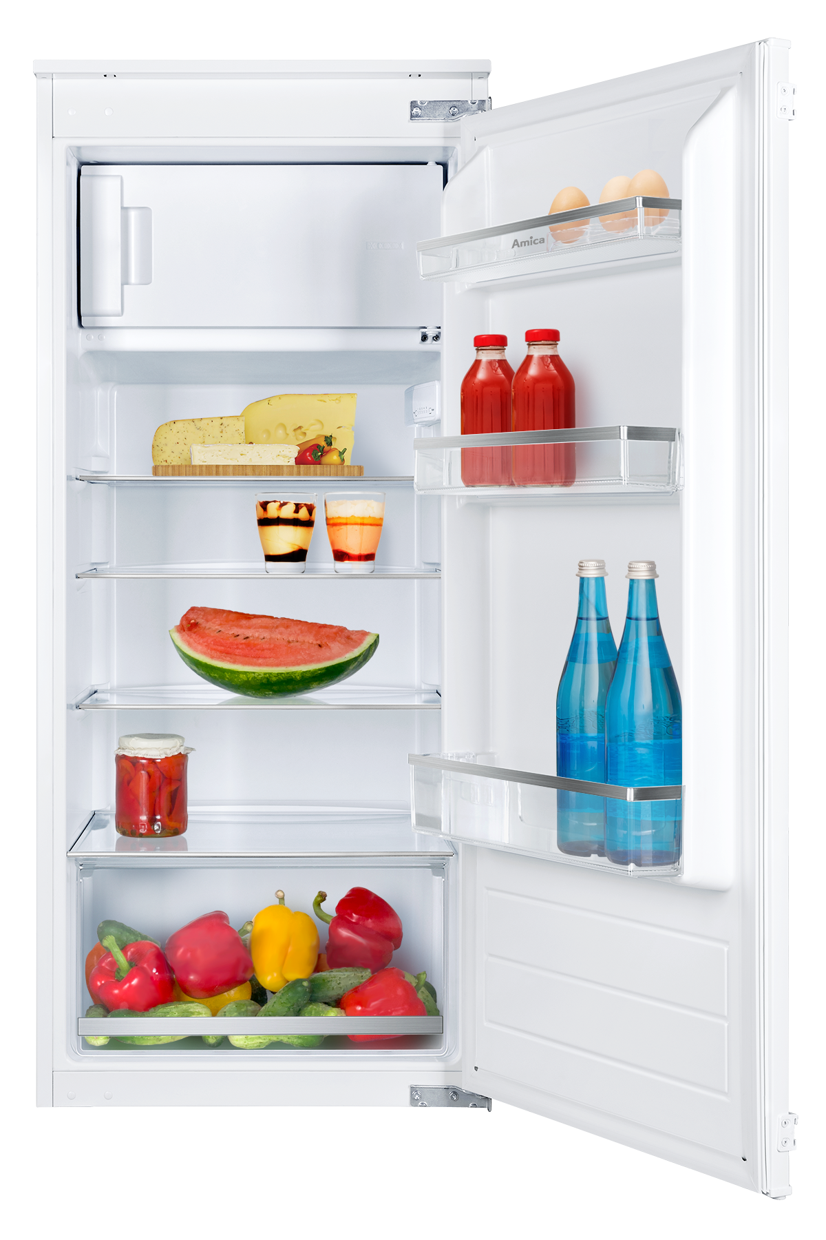 Amica Einbaukühlschrank "EKSS 362 221" 122,1 cm hoch 54 cm breit Schlepptür günstig online kaufen