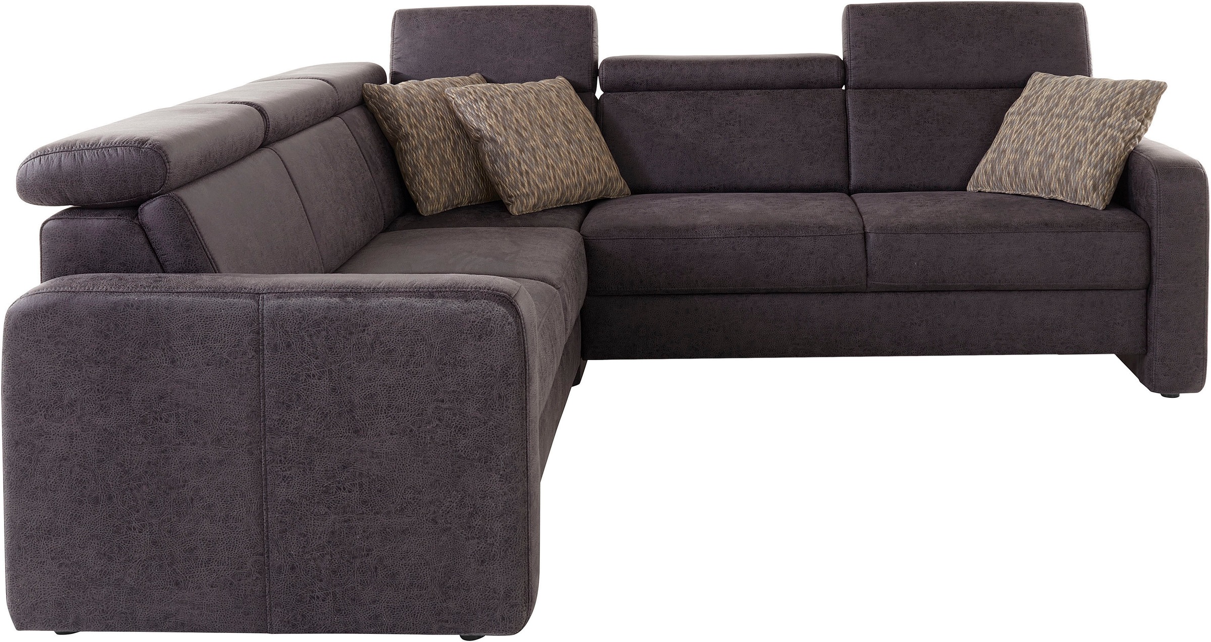 sit&more Ecksofa »Bologna L-Form«, Kopfteilverstellung, wahlweise mit Bettfunktion und Schubkasten