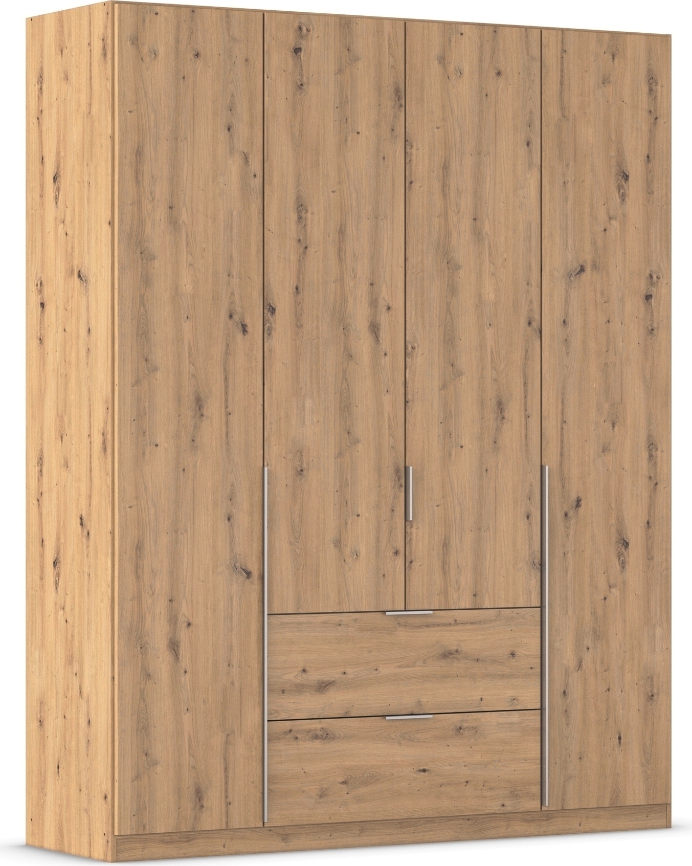 OTTO home Drehtürenschrank "Kleiderschrank Schrank Garderobe AGORDO mit Dekor- oder Hochglanzfront" in zwei Griff-Farben, Breite 181 cm, mit Außenschubkästen, Serie in 7 Breiten und 2 Höhen MADE IN GERMANY