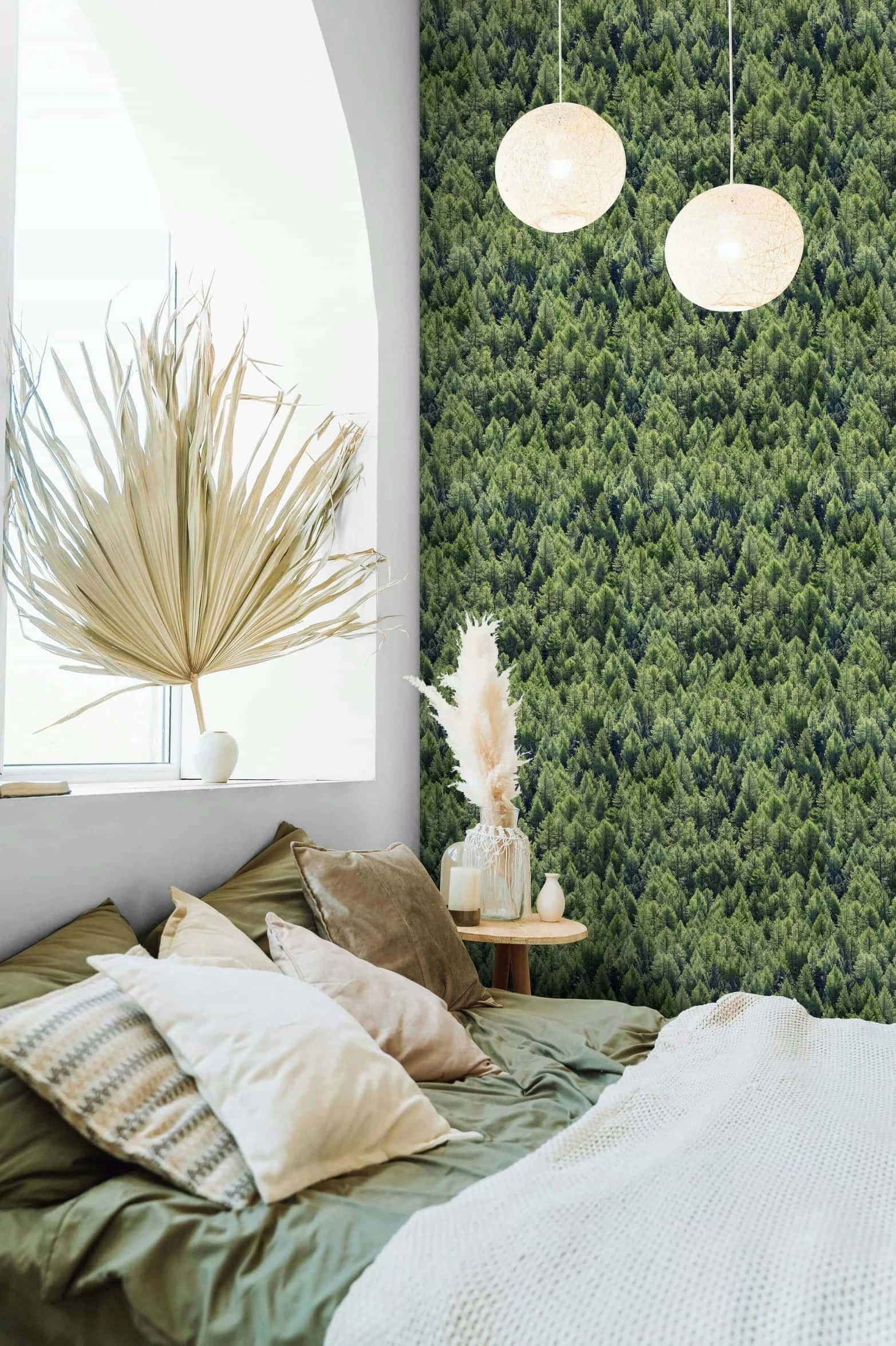 Marburg Vliestapete »Tapete Natürlicher Wald«, moderne Vliestapete für Wohnzimmer Schlafzimmer Küche