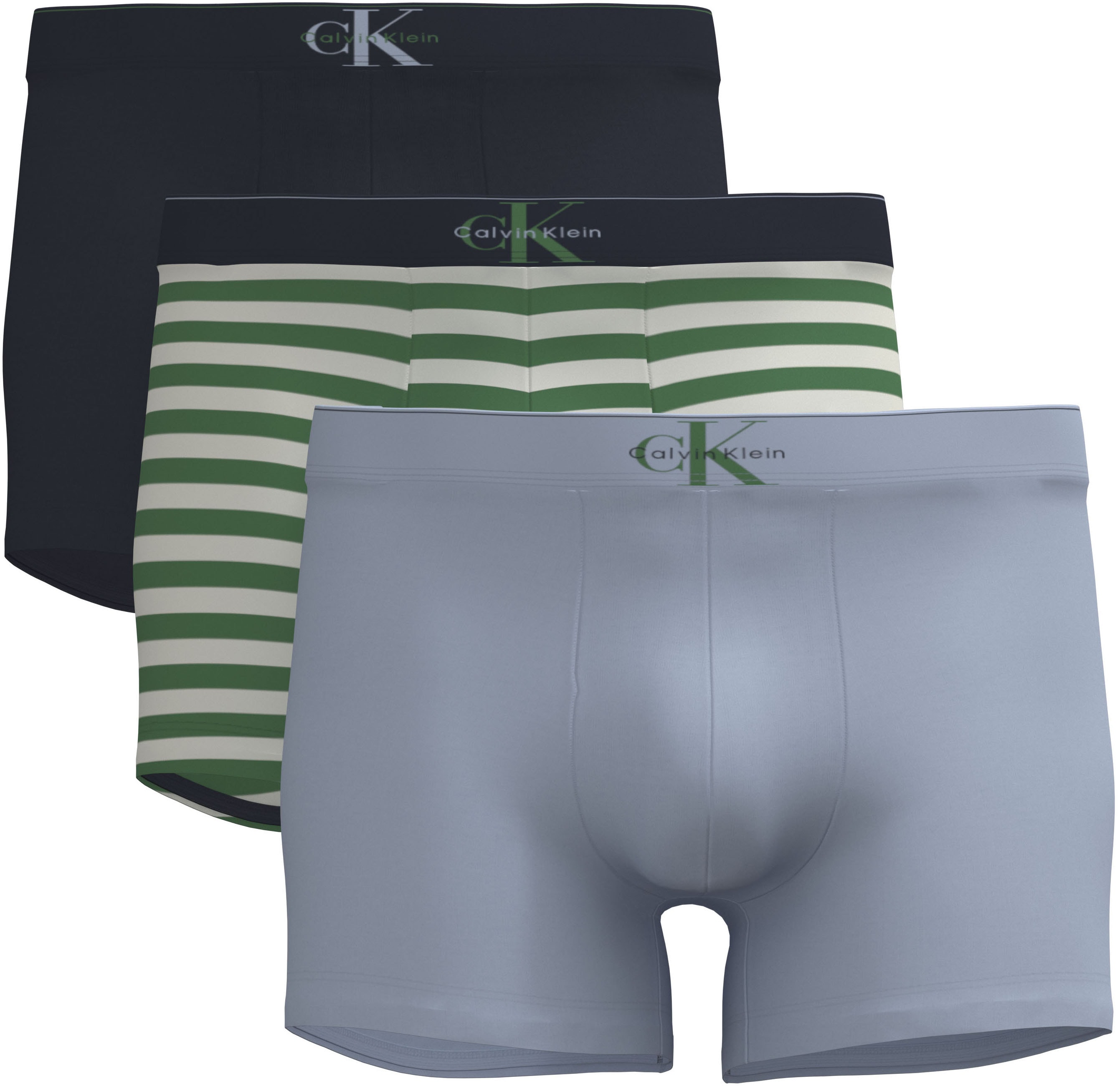 Calvin Klein Underwear "Trunk 3PK" Packung, 3er-Pack, Körpernahe Passform mit elastischem Bund