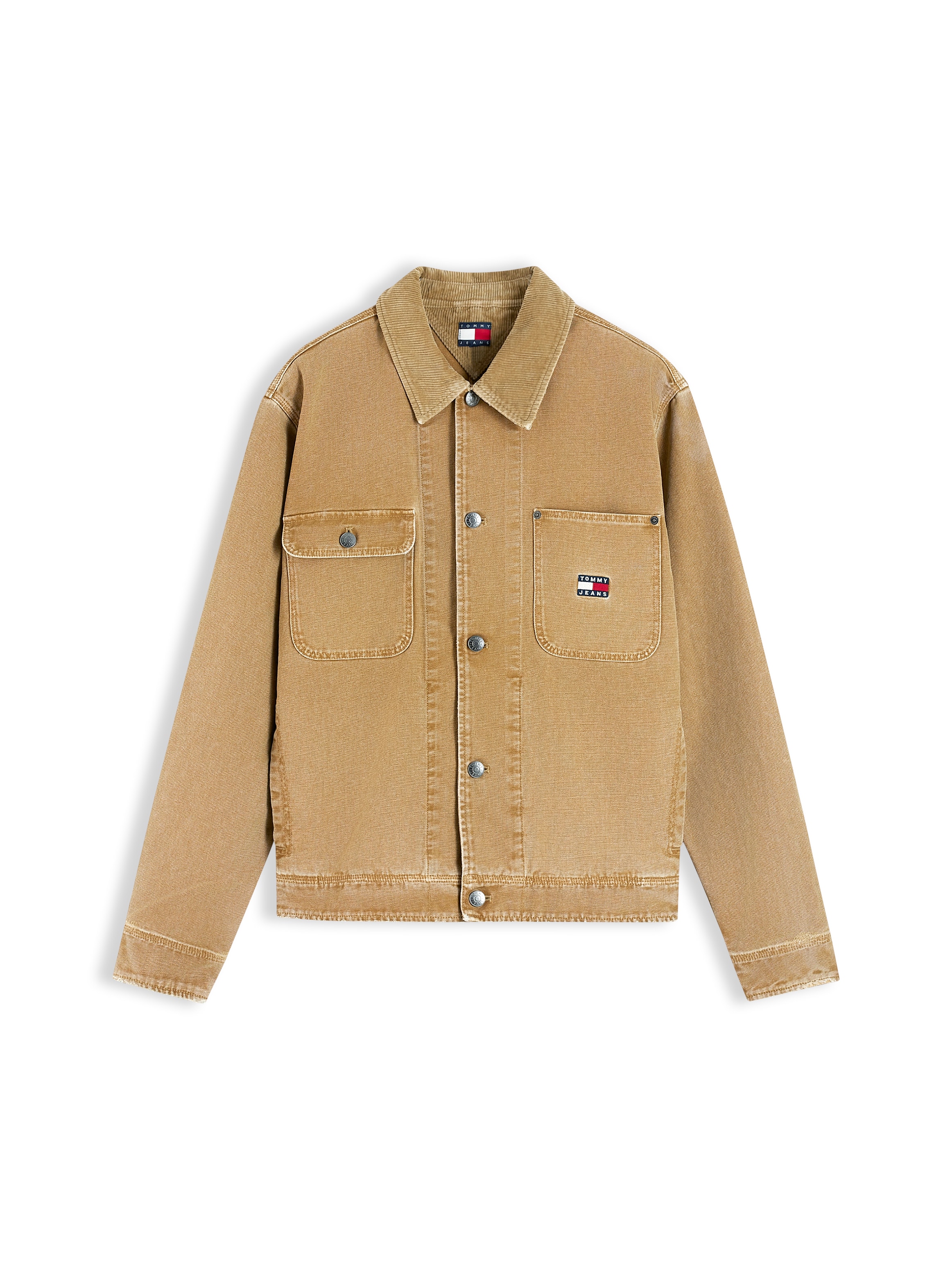 Tommy Jeans Cordjacke »CORD COLLAR CANVAS« ohne Kapuze Regular fit mit Eingrifftaschen