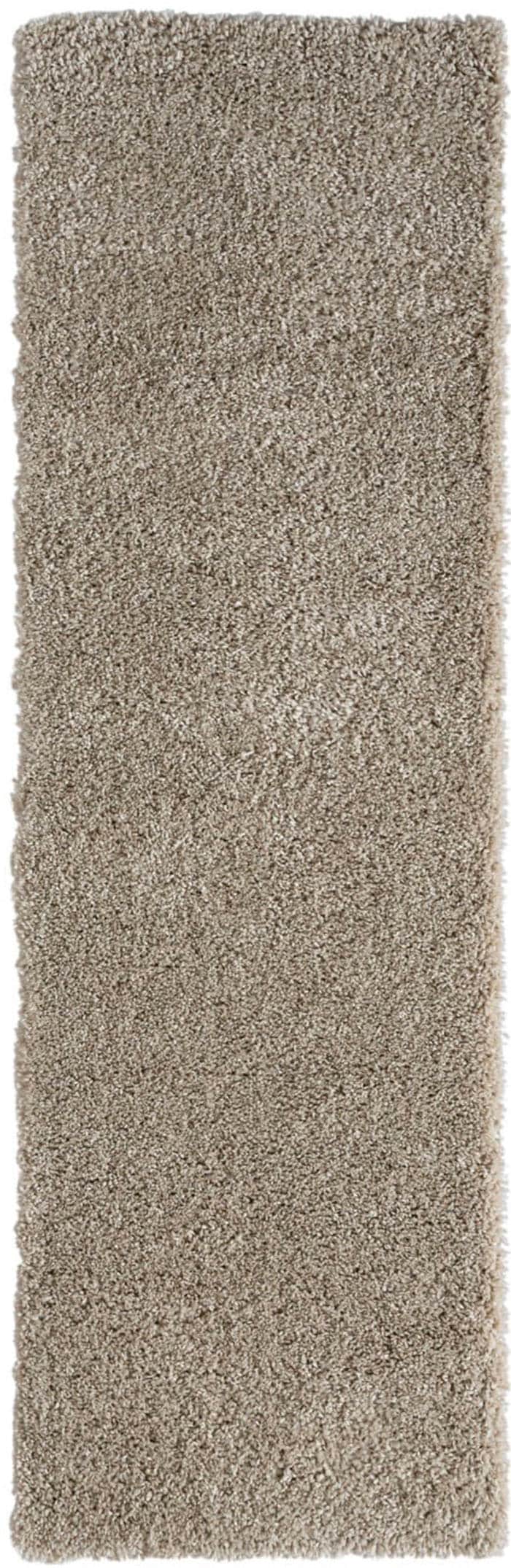 Myflair Möbel & Accessoires Hochflor-Bettumrandung »My Shaggy«, (3 tlg.), Shaggy, Uni-Farben, leicht glänzend, extra flauschig, Läufer-Set