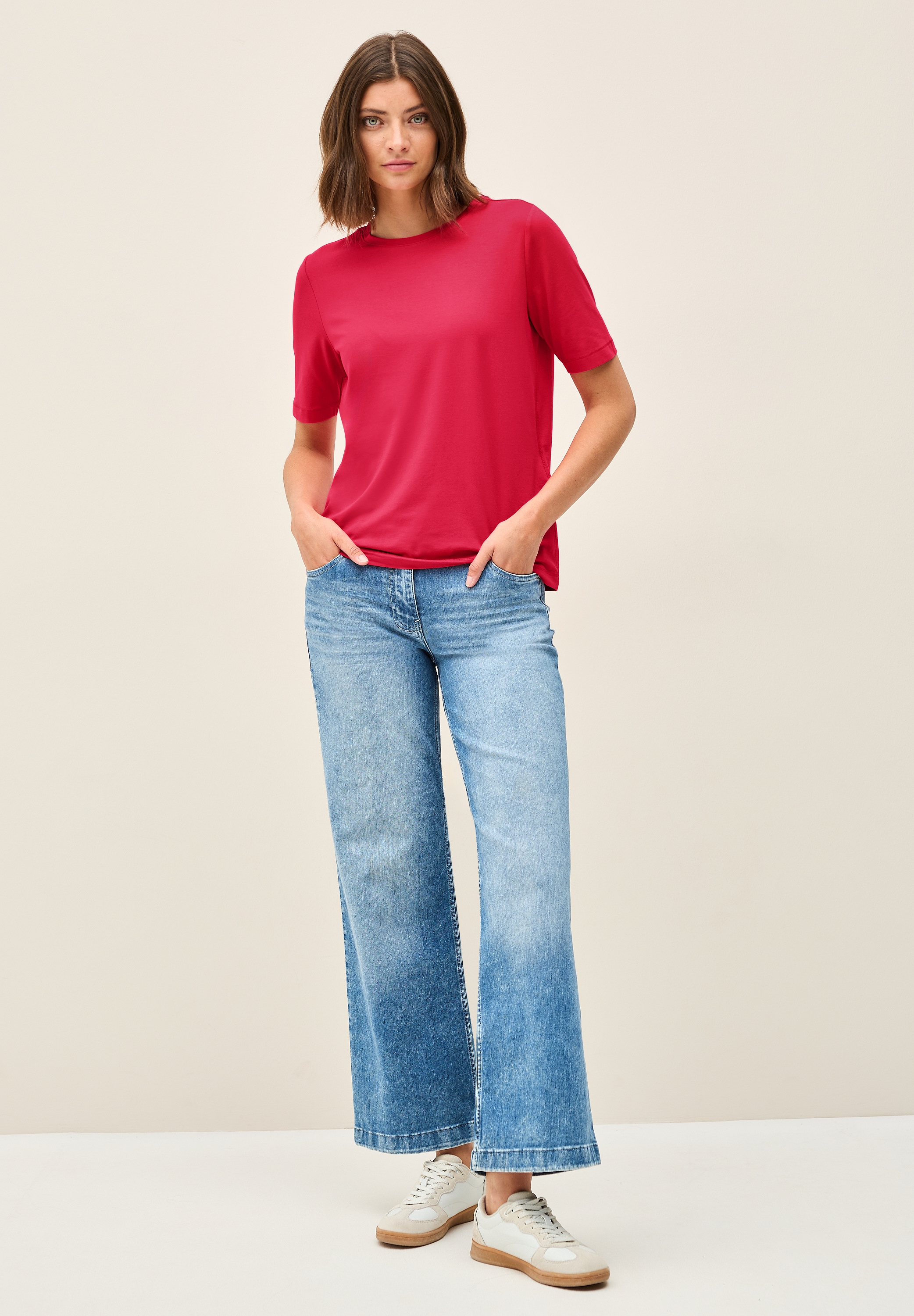 Cecil T-Shirt, im soften Baumwoll-Mix
