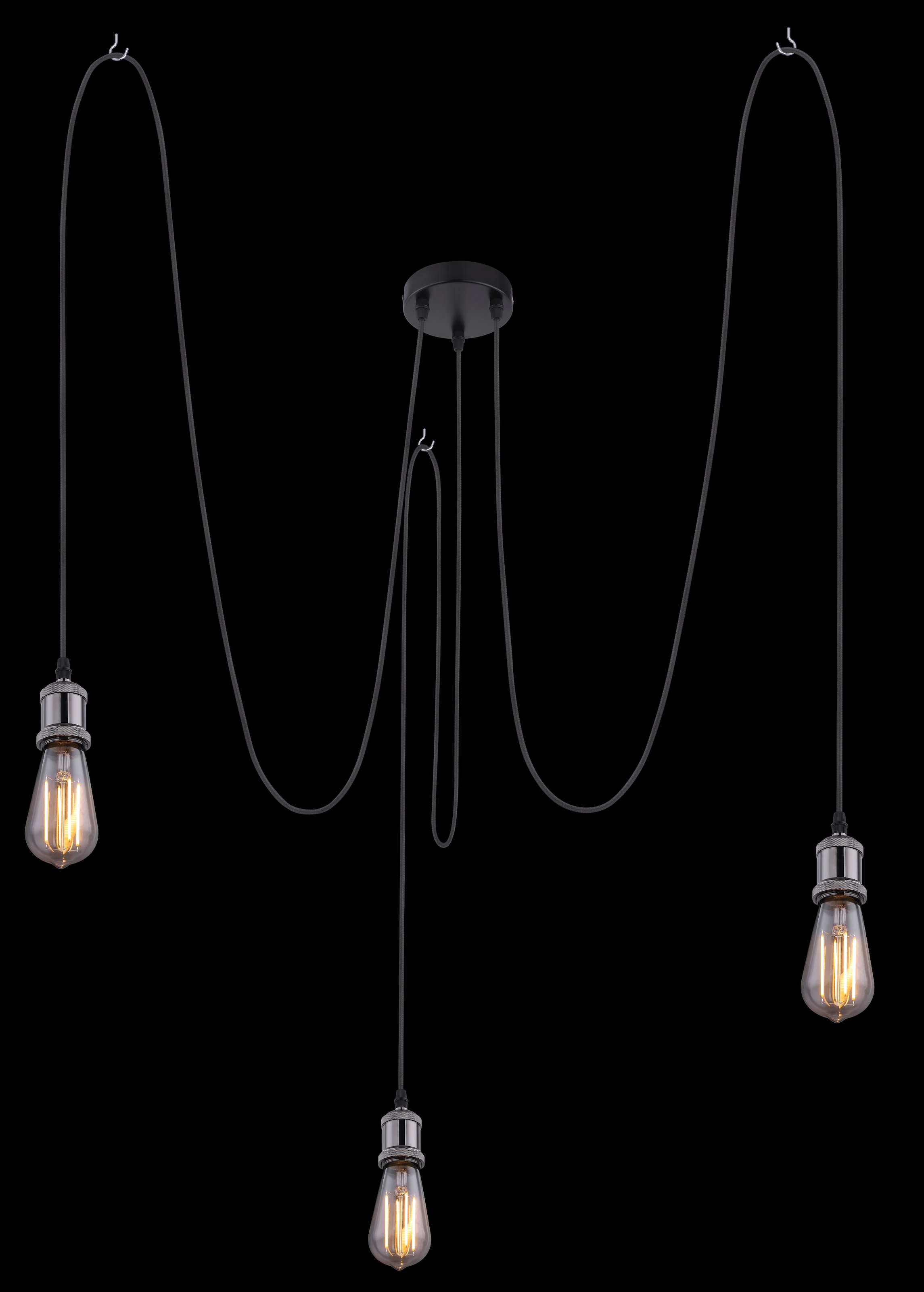 GLOBO LIGHTING Hängeleuchte »OLIVER«, Leuchtmittel E27 | ohne Leuchtmittel, Hängelampe/Pendelleuchte/Esszimmer/Wohnzimmer/Esstisch
