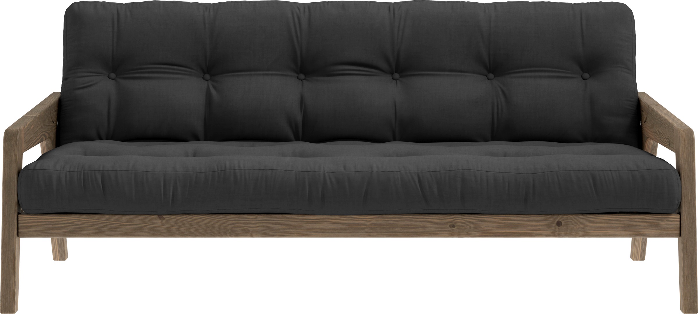 Karup Design Schlafsofa "Grab, inkl. Futonmatratze - aus massivem Kieferholz, 130x190 cm" Mit Holzstruktur, inkl. Futonmatratze, Liegefläche 130x190 cm