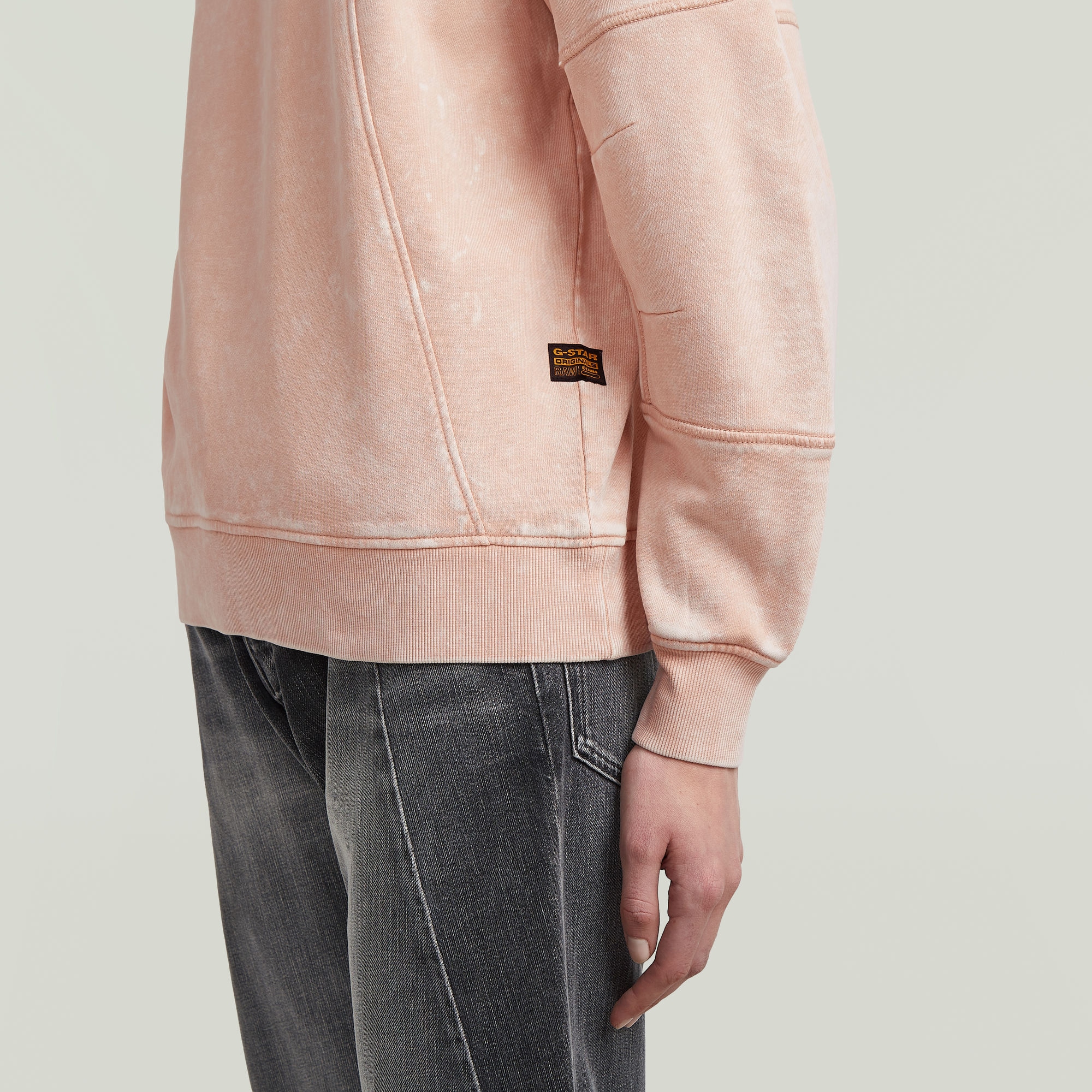 G-STAR Sweatshirt »Washed 3D Sleeve A line«, in Rundhalsform