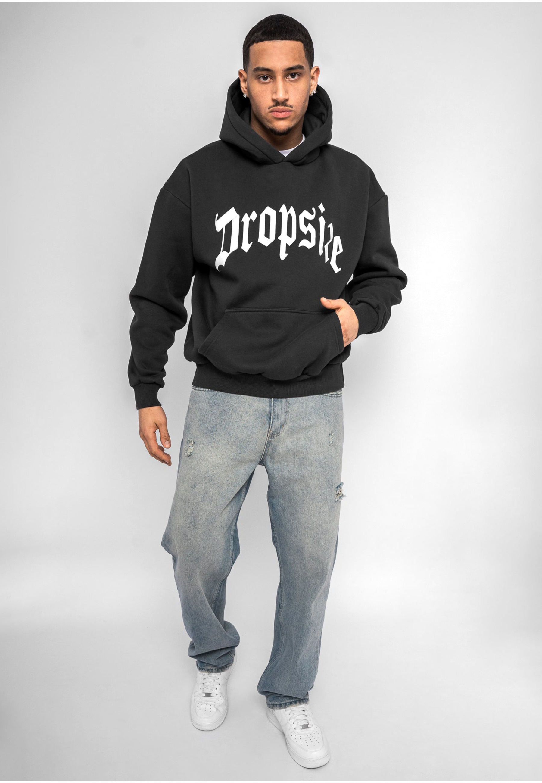 Dropsize Kapuzensweatshirt »Dropsize Herren Heavy Oversize Puffer Print Hoodie«, 1 Stk.
