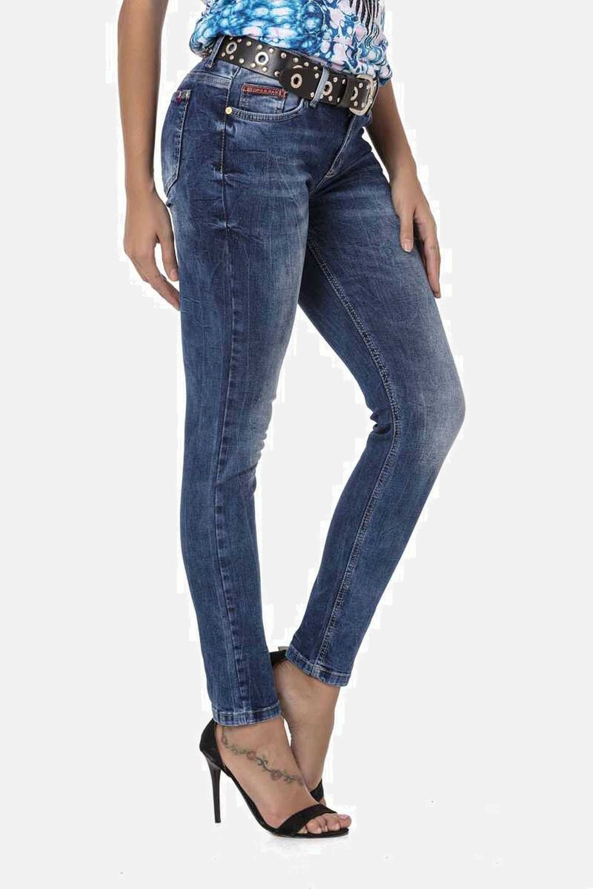 Cipo & Baxx Slim-fit-Jeans »Jeans«, Mit cooler Used-Waschung, WD461