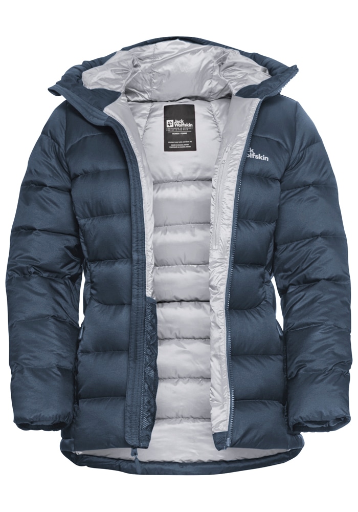 Jack Wolfskin Daunenjacke »NEBELHORN DOWN HOODY W RDS«, mit Kapuze