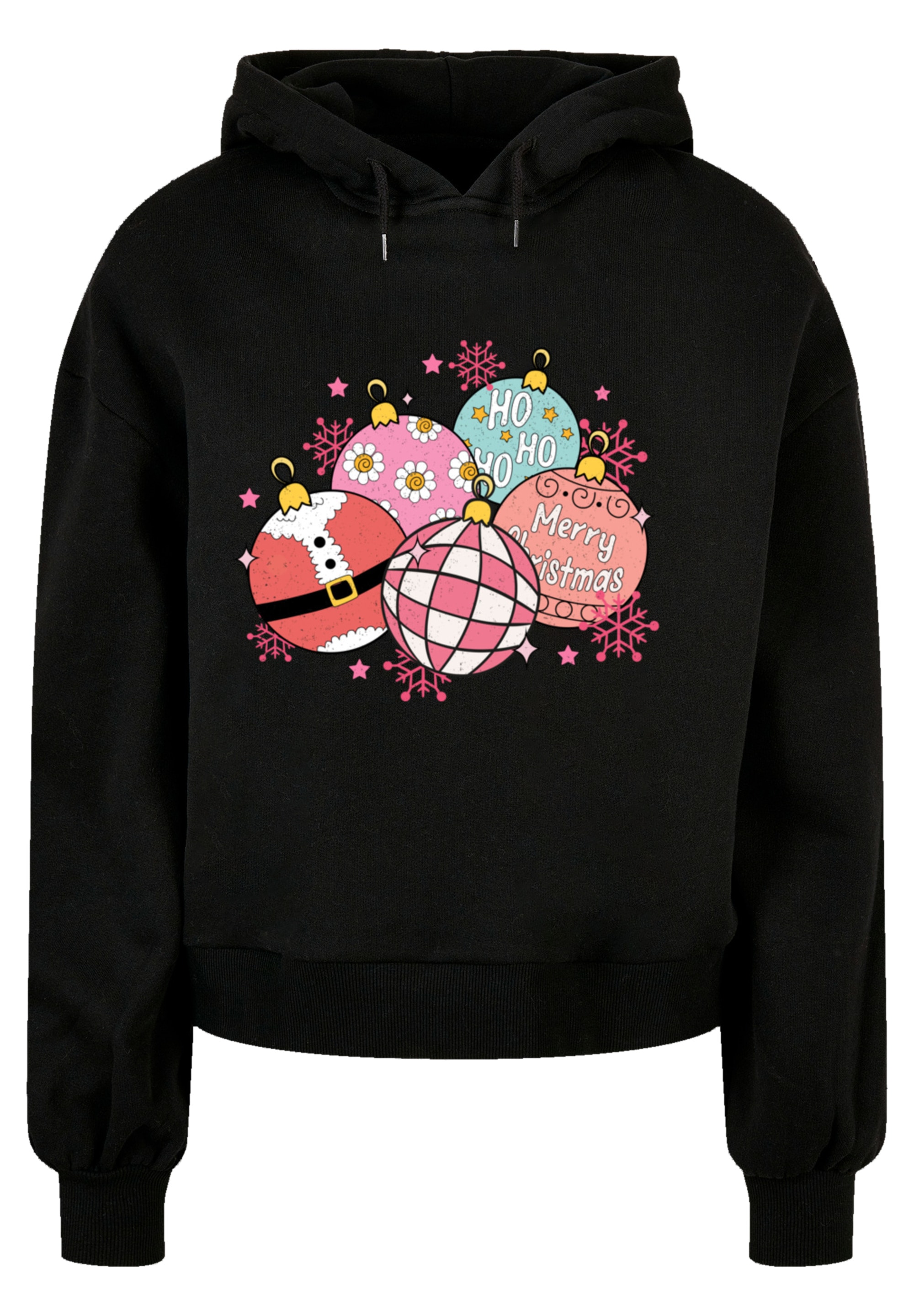 F4NT4STIC Kapuzenpullover »Pink Cute Weihnachten Tree Balls«, Premium Qualität, Christmas Collection