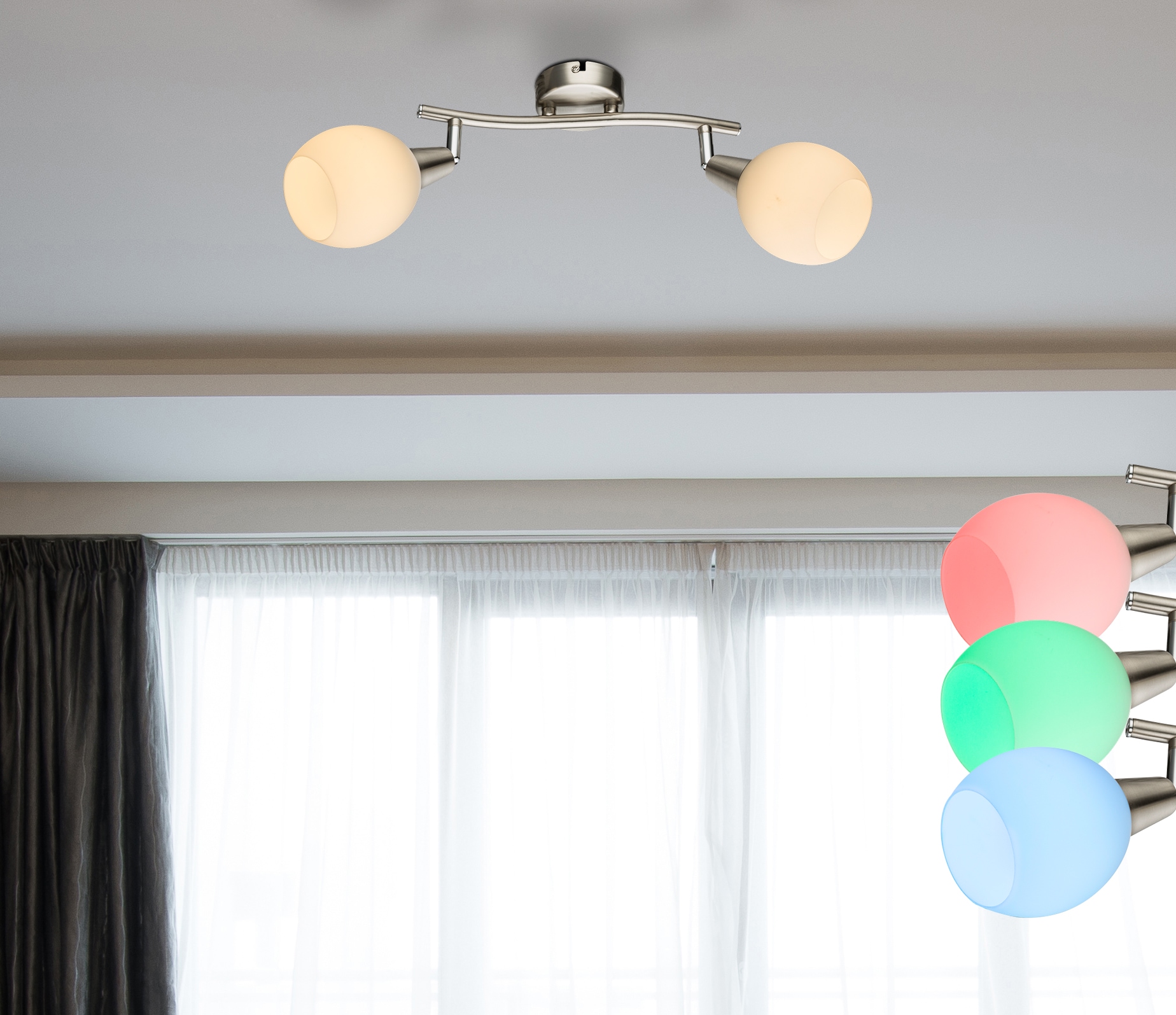 GLOBO LIGHTING Deckenspot »ELLIOTT« E14 1 Stk. LED Strahler für Wohn- & Schlafzimmer dimmbar