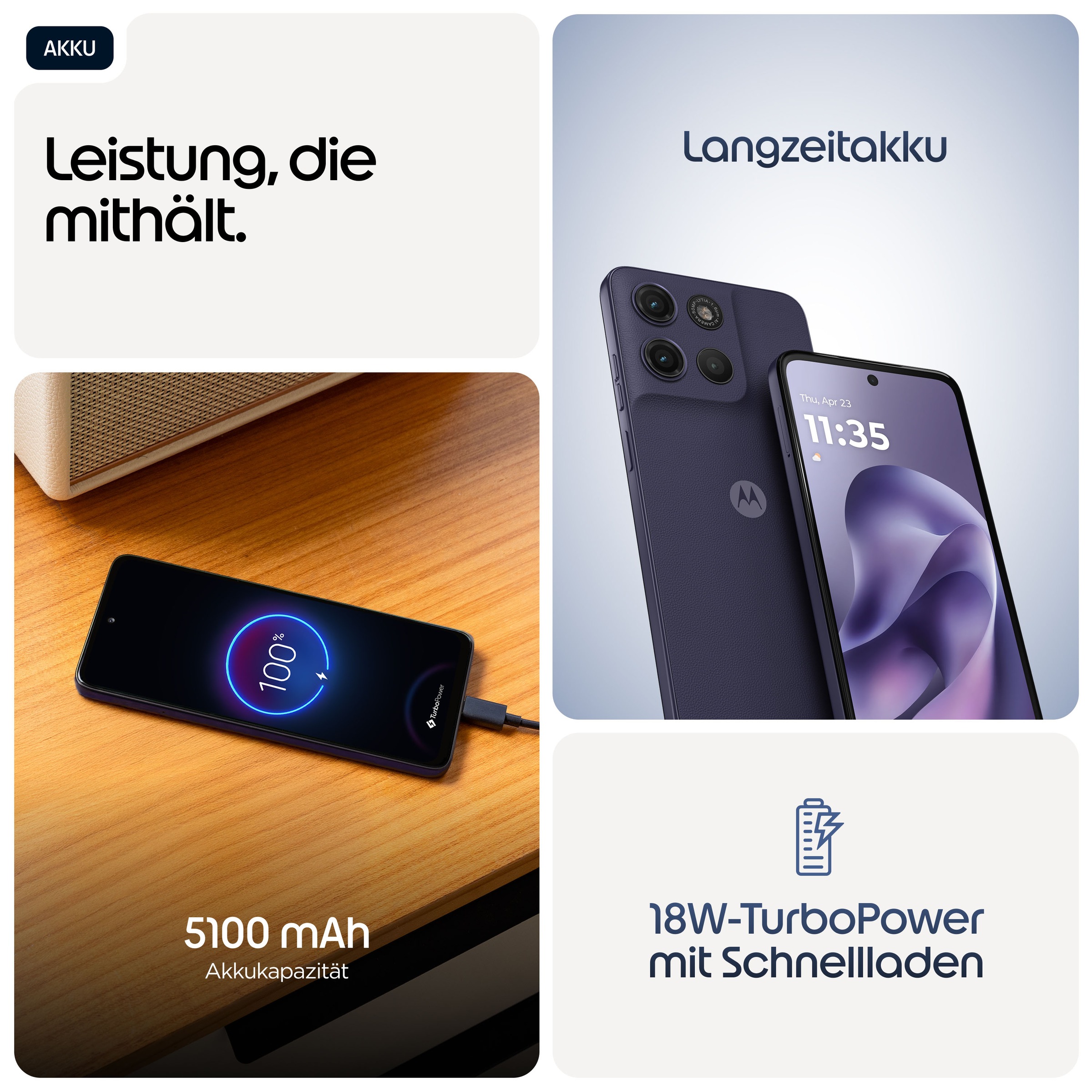 Motorola Smartphone »moto g 17« PANTONE® Evening Blue