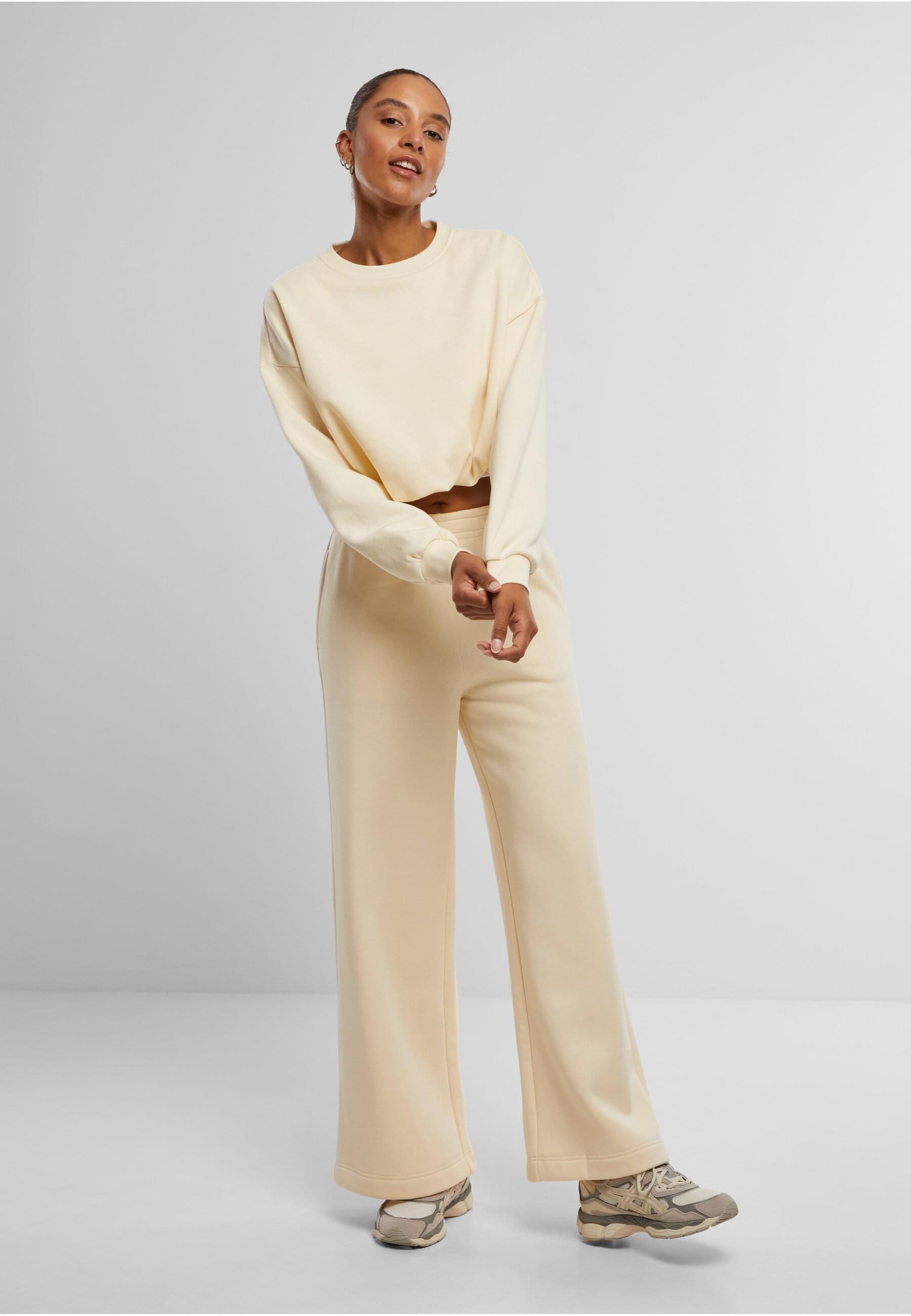 URBAN CLASSICS Jogginghose »Urban Classics Ladies Fluffy Wideleg Trackpants«