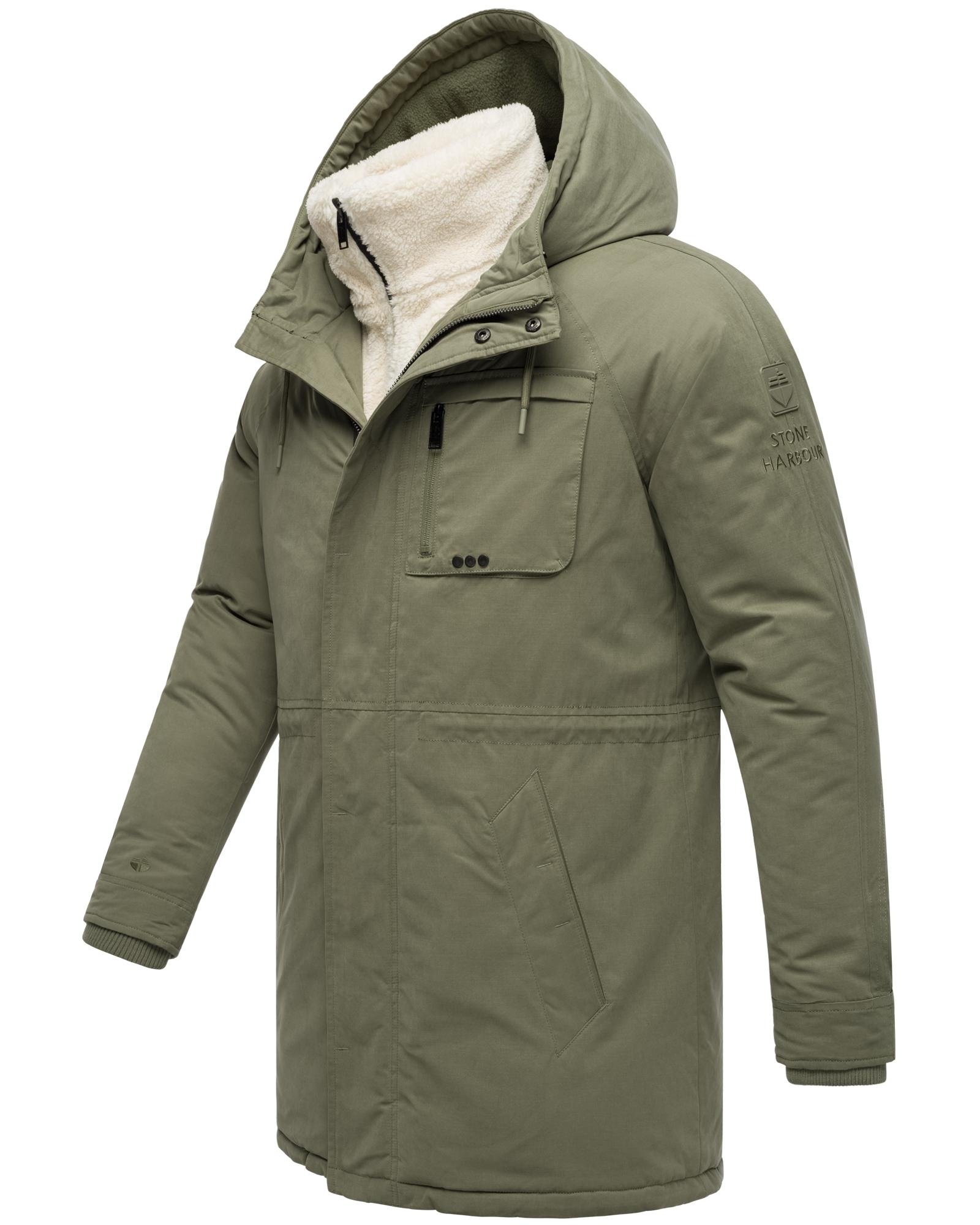 Stone Harbour Kurzmantel "Navroos XX" Kurzer Herren Wintermantel mit abnehm günstig online kaufen