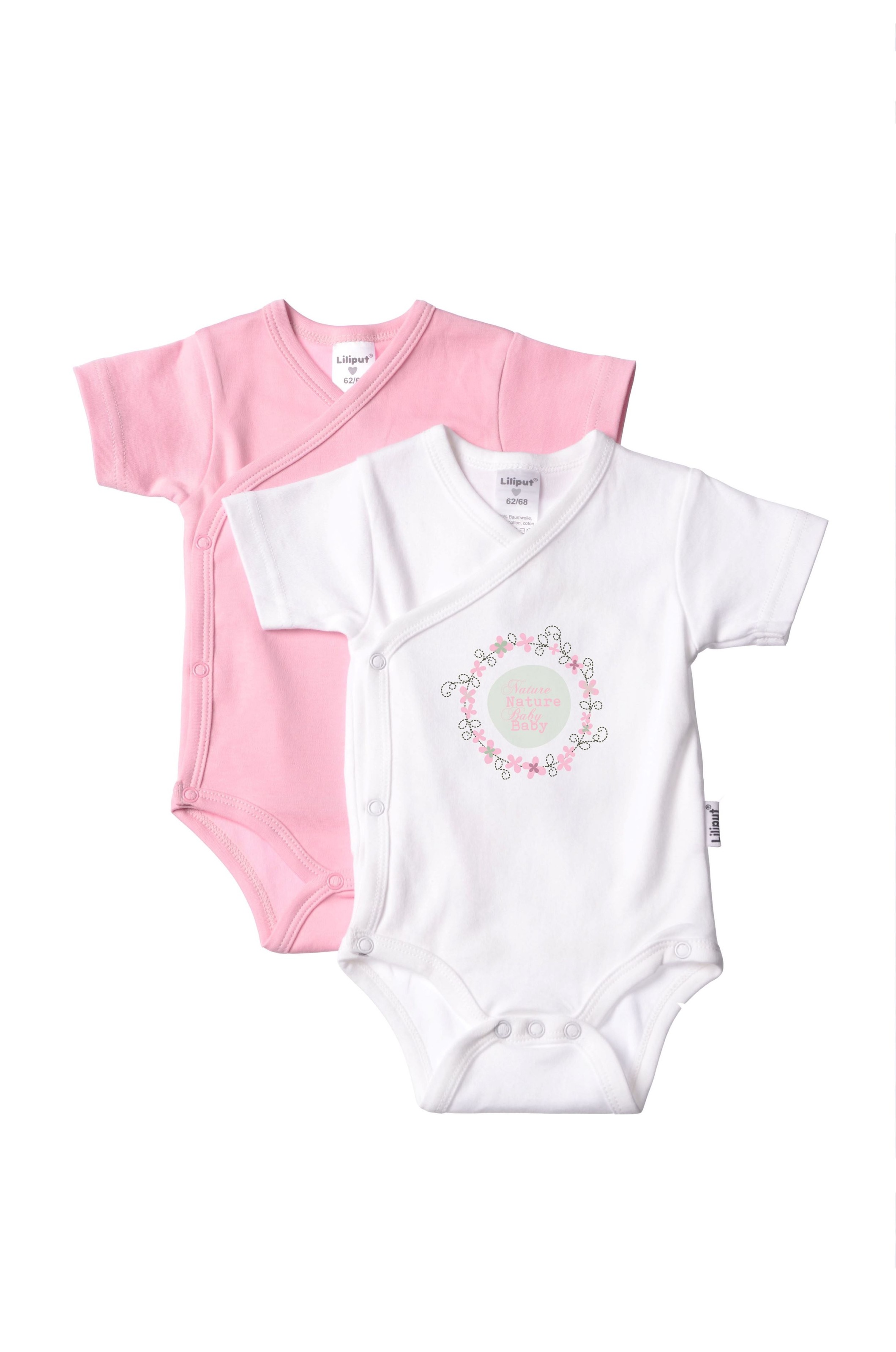 Liliput Body "Nature Baby" 2 Stk. aus reiner Bio-Baumwolle