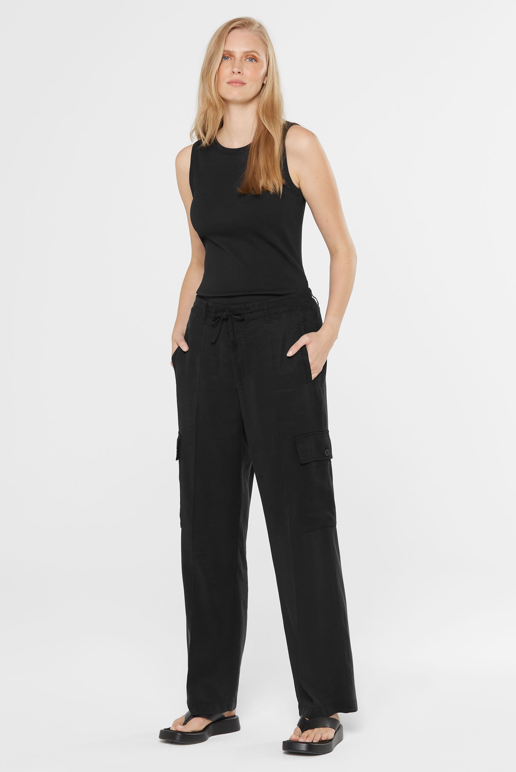 SENSES.THE LABEL Cargohose, mit Elastikbund