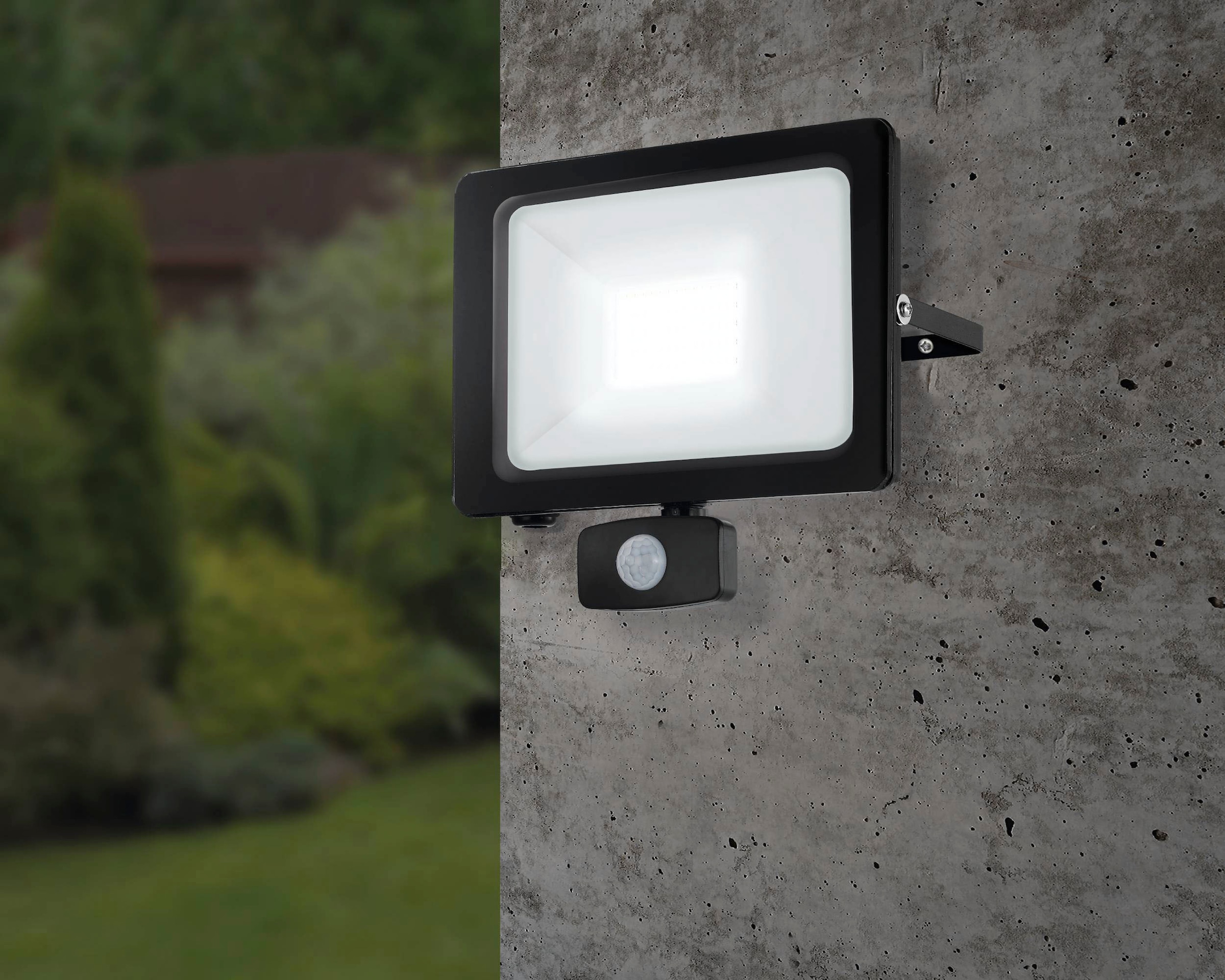 EGLO Deckenleuchte »FAEDO 3«, Leuchtmittel LED-Modul | LED fest integriert, Deckenleuchte in schwarz aus Alu - 102W - Kaltweiß