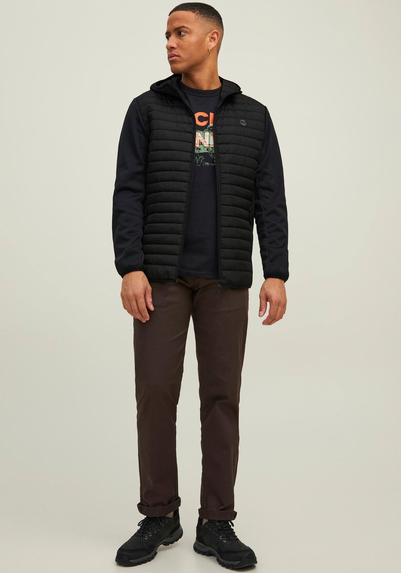 Jack & Jones Steppjacke »JJEMULTI QUILTED JACKET NOOS«, mit Kapuze