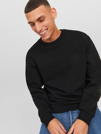 Jack & Jones Sweatshirt "JJEBRADLEY SWEAT CREW NOOS", mit Rippbündchen günstig online kaufen