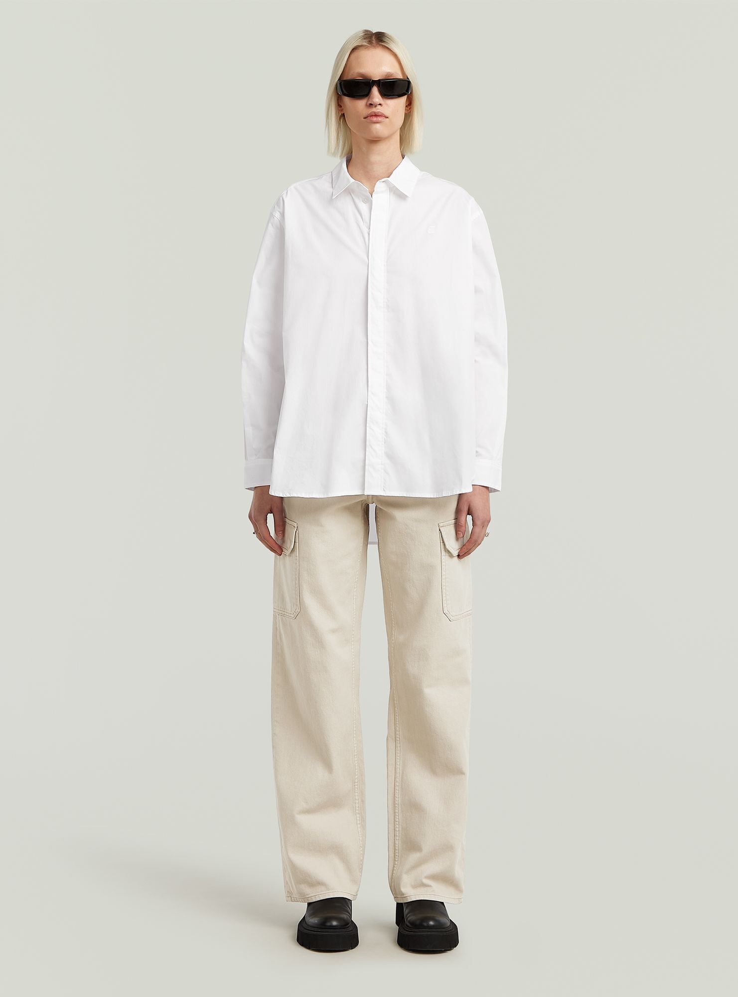 G-STAR Langarmshirt »Clean Boyfriend Hemd«