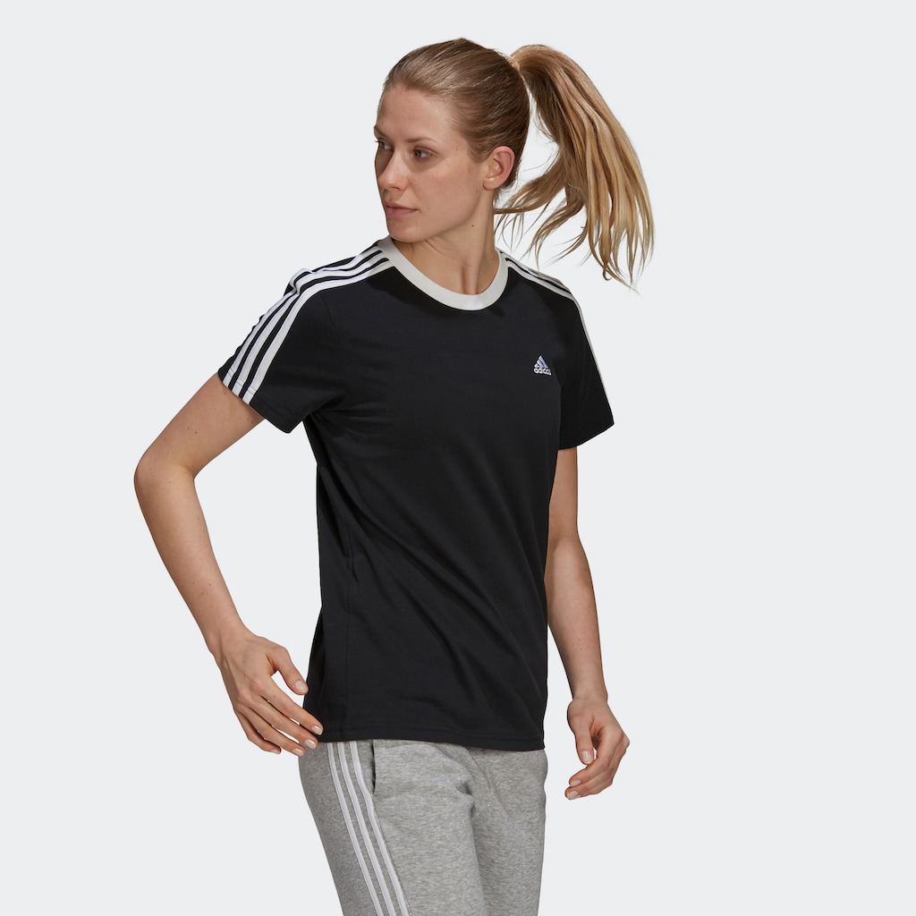 adidas Sportswear T-Shirt »ESSENTIALS 3-STREIFEN«