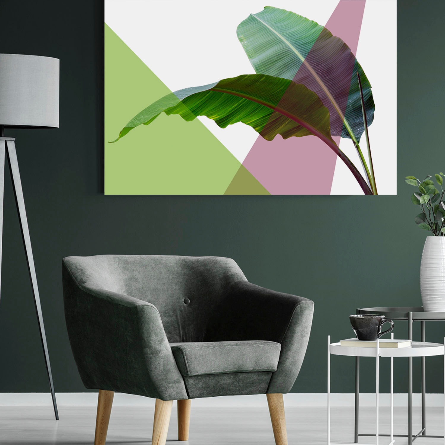 queence Acrylglasbild "Blätter" Blätter  Blätterbilder  Kunst  Pflanzen  Pf günstig online kaufen