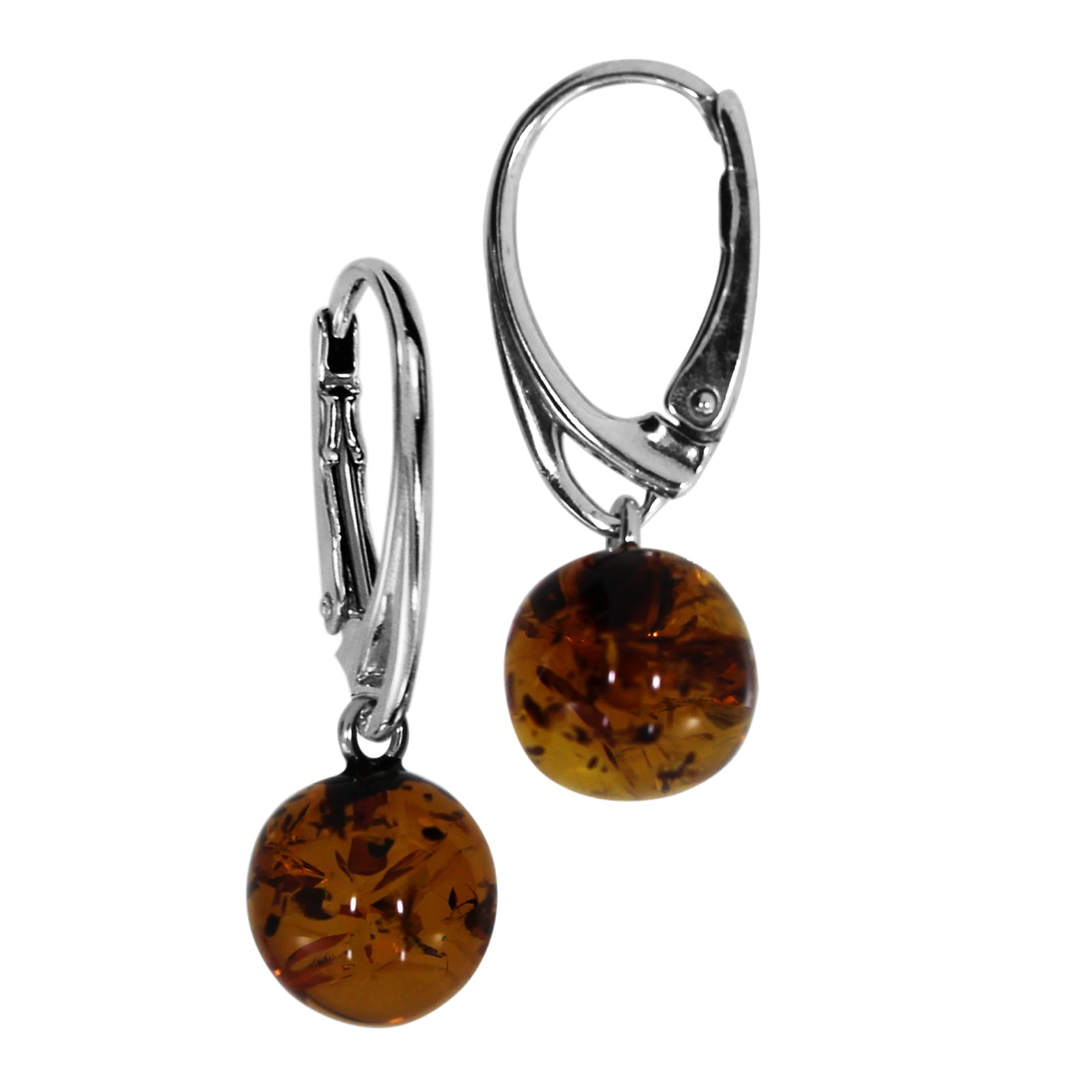 Paar Ohrhänger OSTSEE-SCHMUCK "Ostsee-Schmuck Ohrhänger Klassisch 9 mm Ohrhänger Klassisch 9 mm", weiß, Ohrringe, Damen, 28 x 9mm, Silber 925 (Sterlingsilber)