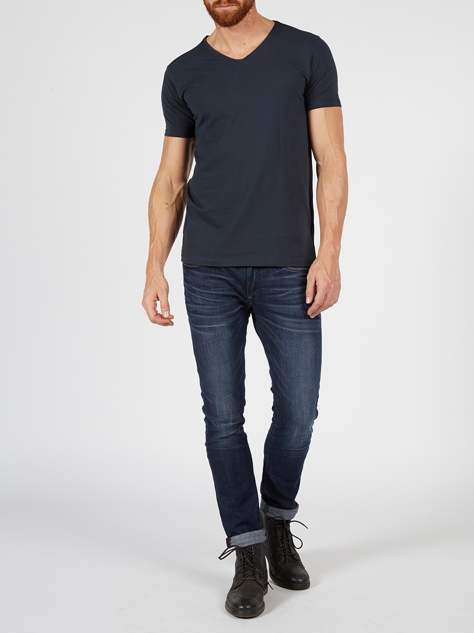 Petrol Industries T-Shirt, 2er-Packer Packung, V-Ausschnitt günstig online kaufen