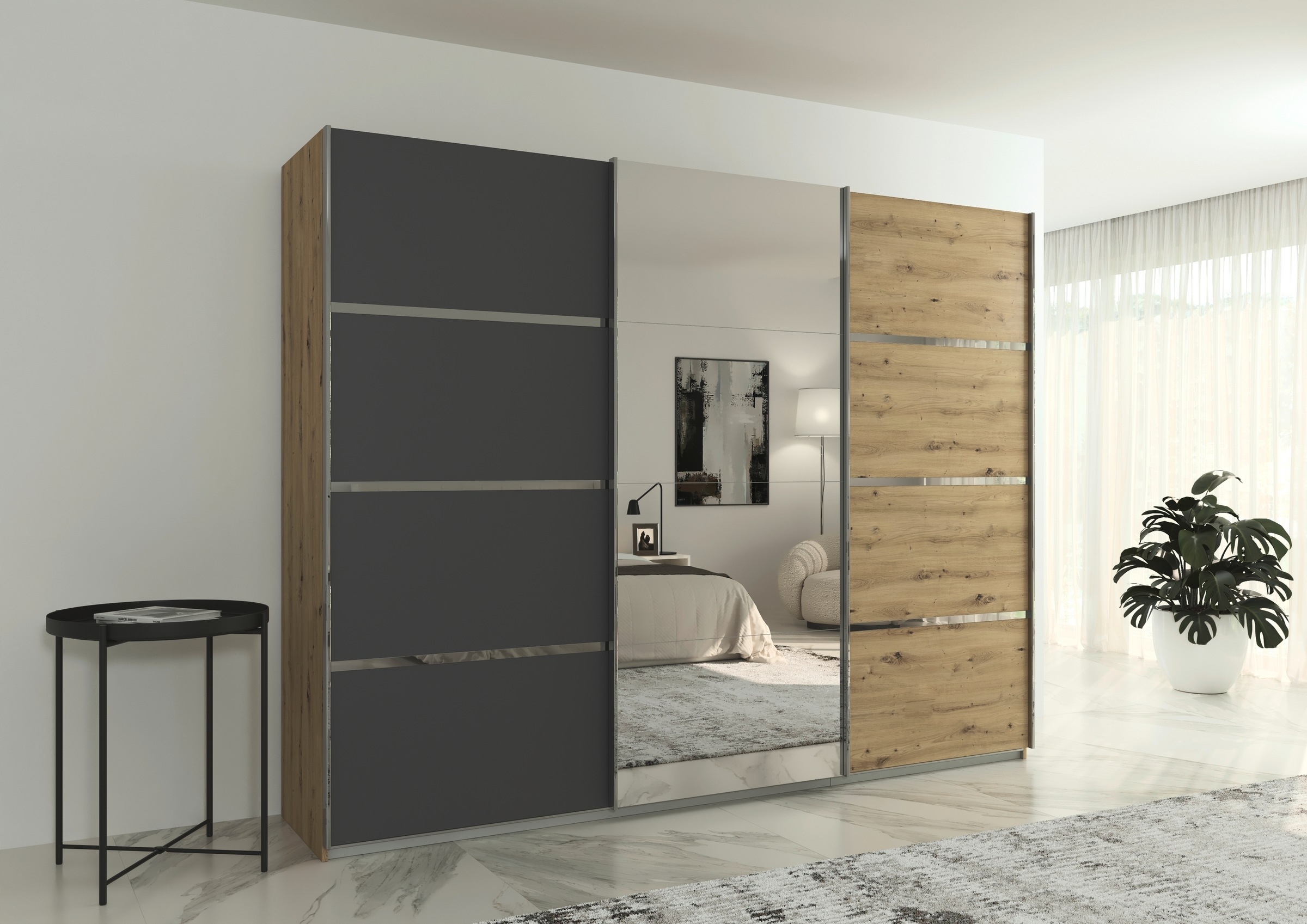 rauch Kleiderschrank "Schwebetürenschrank Garderobe Schrank TOP ANGEBOT Avo günstig online kaufen