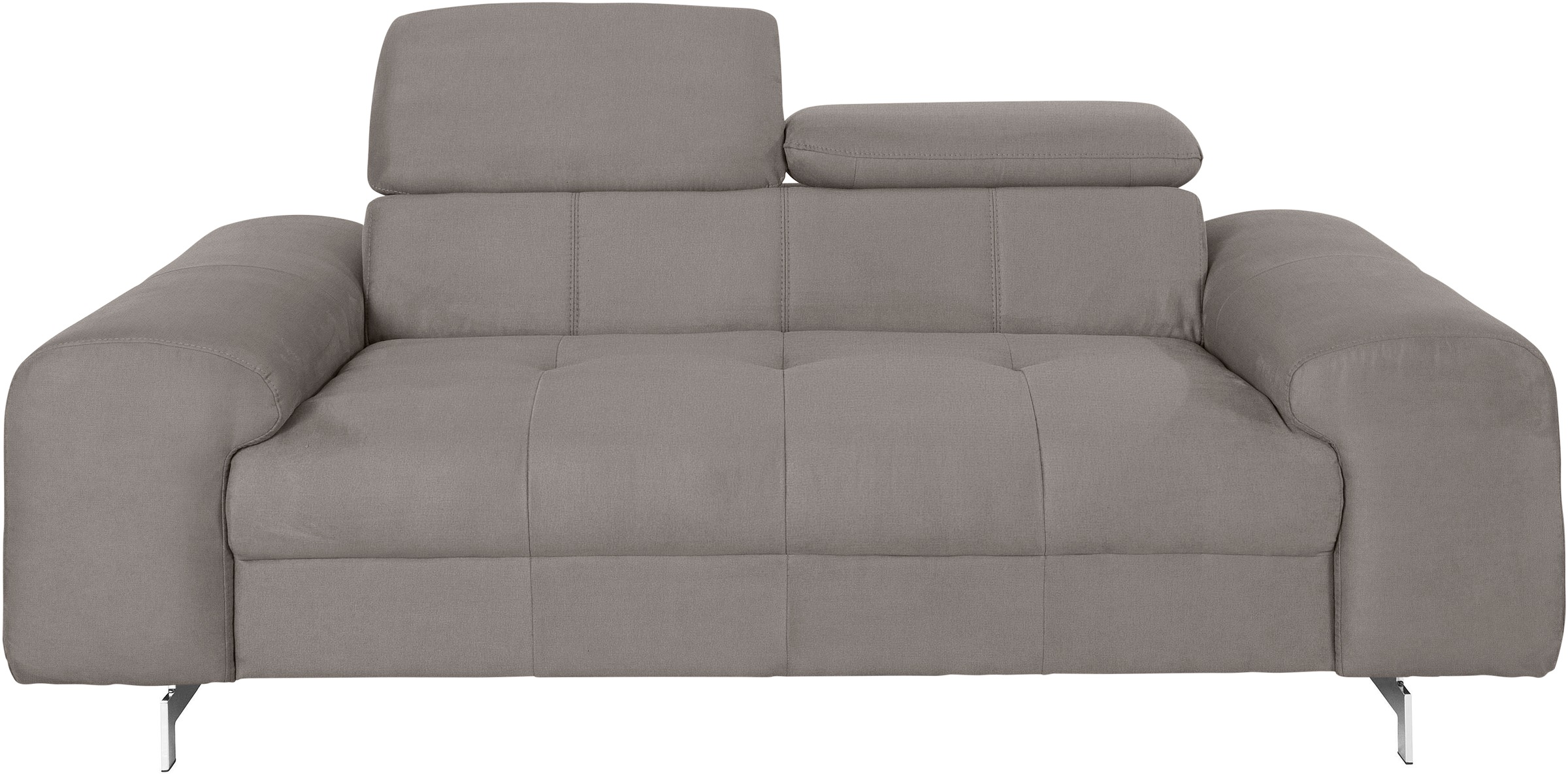 COTTA 2-Sitzer "Chef", Big-Sofa mit Kopfteilverstellung, edle Metallkufen günstig online kaufen